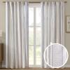 Madison Park Window Curtain for Living Room Geometric Print Tufted Accent Modern Curtain Window Light Blocking Living Room Drape for Bedroom, 1-Panel Pack Fits 1.25″ Rod, Samara, 50×95 White/Brown(White/Brown)