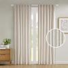 Madison Park Window Curtain for Living Room Geometric Print Tufted Accent Modern Curtain Window Light Blocking Living Room Drape for Bedroom, 1-Panel Pack Fits 1.25″ Rod, Samara, 50×95 White/Brown(Natural)