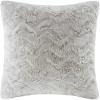 Madison Park Zuri Faux Fur Ombre Stripe Ultra Soft Luxury Decorative Throw Pillows, for Couch Bed with Insert, 20×20, Leopard(Snow Leopard)