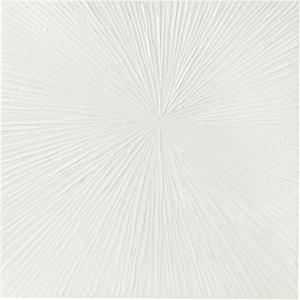 MADISON PARK SIGNATURE Sunburst Wall Art – Modern Resin Dimensional Radiant Color Hand Painted Home Décor Abstract Textured Gold 30″ W x 30″ H x 1.25″ D(White)