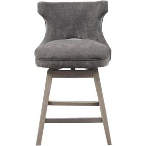 Madison Park Emmett Swivel Counter Stool with Charcoal Finish MP104-1119(Charcoal)