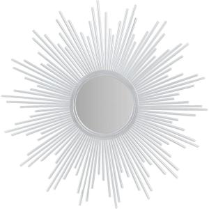 Madison Park Wall Décor Fiore Metal Sunburst Mirror for Living Room – Home Accent, Ready to Hang Bedroom Decoration, 29.5″ Diameter, Gold(Silver)