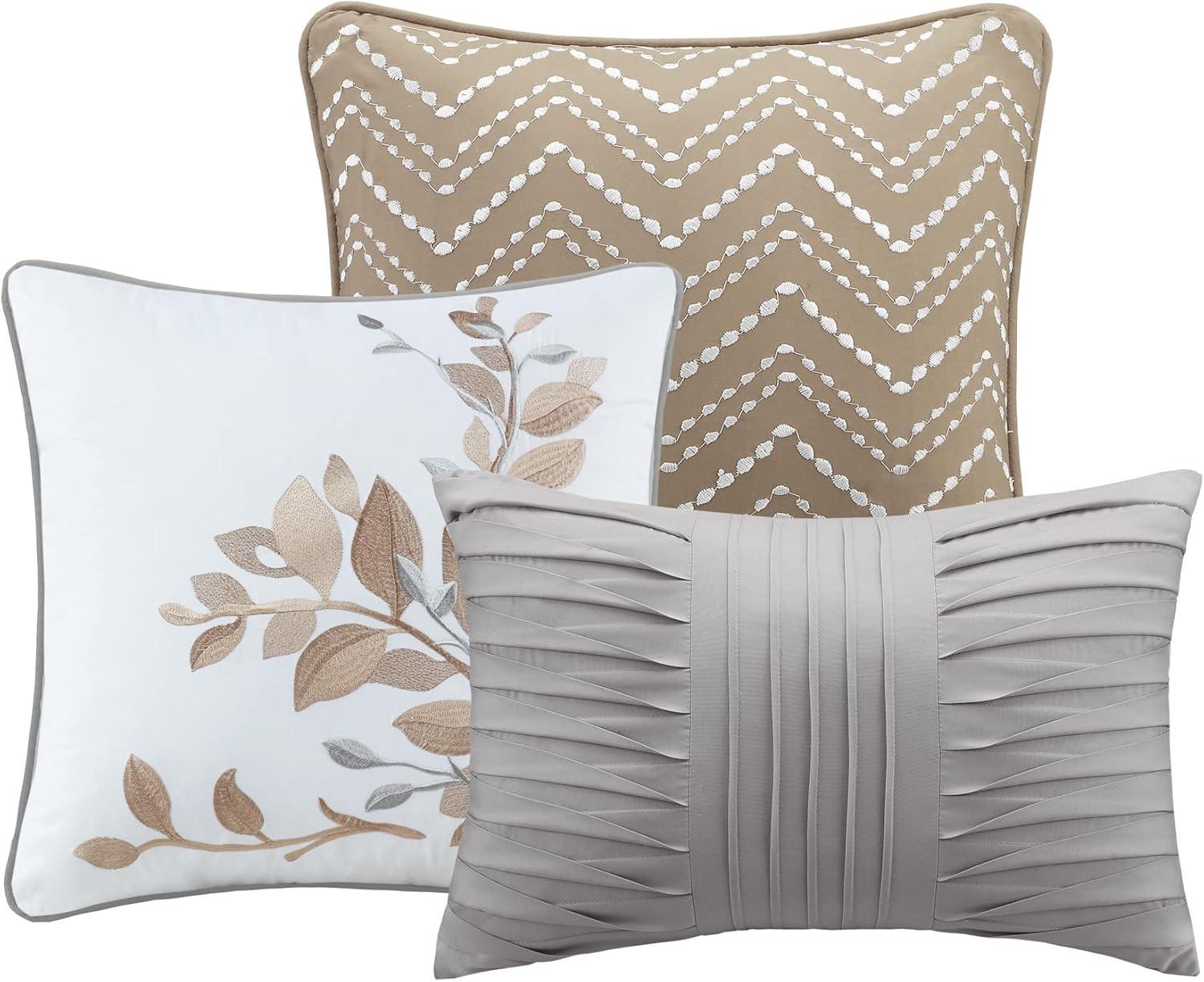 imageMadison Park Claire Quilt Modern Design All Season Breathable Coverlet Lightweight Bedding Set Matching Shams Decorative Pillow FullQueen 90 in x 90 in Diamond Aqua 6 PieceNeutral