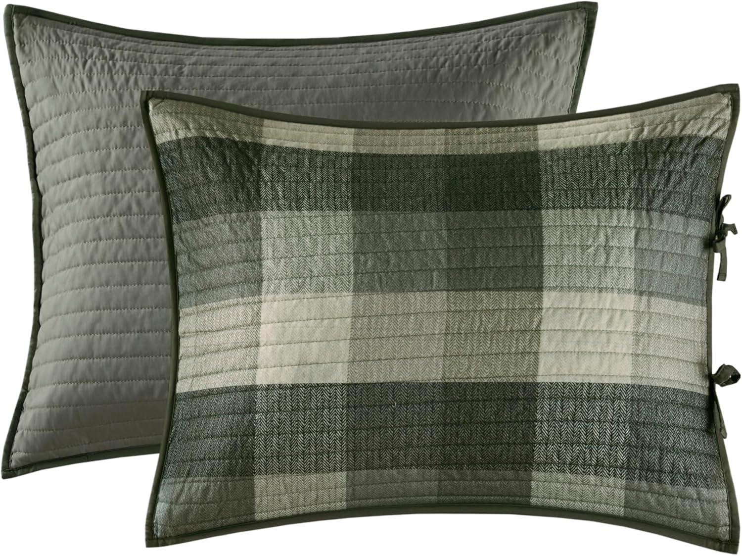imageMadison Park Daybed Cover Double Sided Quilting Casual Design All Season Bedding Set with Bedskirt Matching Shams Decorative Pillow 75 in x 39 in Yosemite Purple TealPlaid Grey