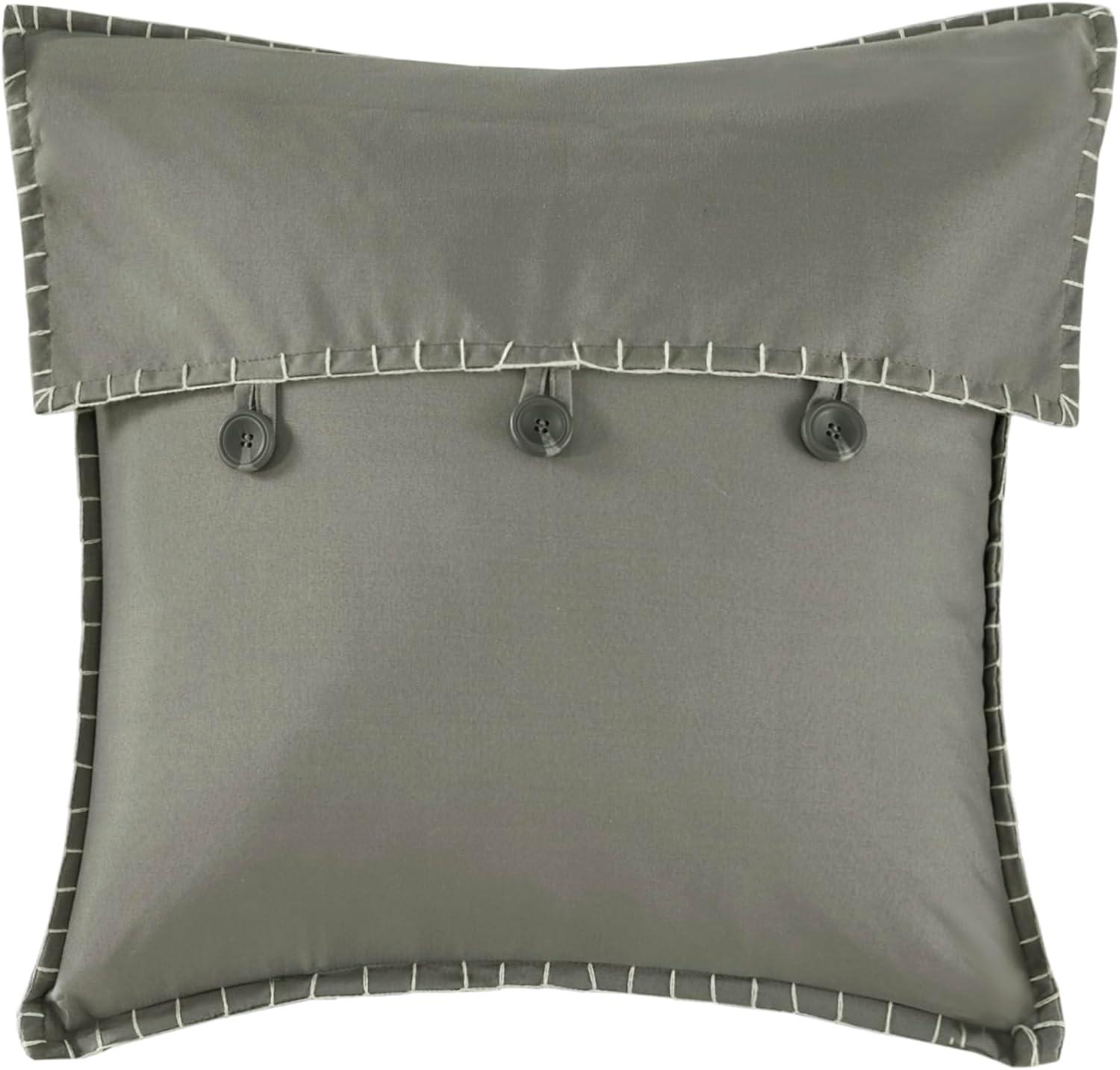 imageMadison Park Daybed Cover Double Sided Quilting Casual Design All Season Bedding Set with Bedskirt Matching Shams Decorative Pillow 75 in x 39 in Yosemite Purple TealPlaid Grey