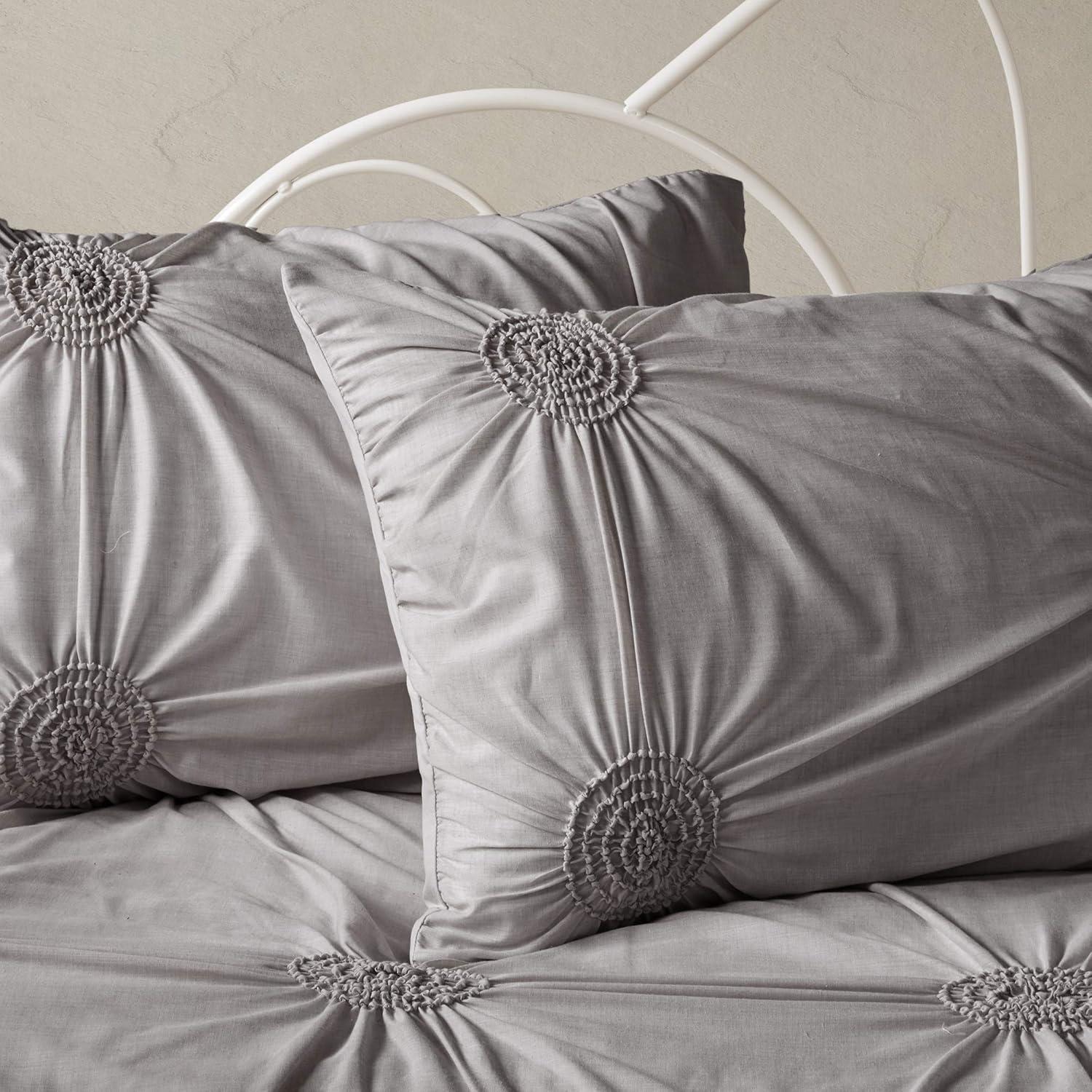 imageMadison Park Daybed Cover Set Trendy Design All Season Luxury Bedding with Bedskirt Matching Shams Decorative Pillow Floral Medallion Quilted Blue 75quotx39quot 6 PieceLeila Dark Gray