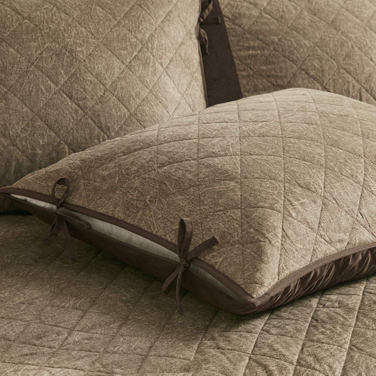 imageMadison Park Daybed Cover Set Trendy Design All Season Luxury Bedding with Bedskirt Matching Shams Decorative Pillow Floral Medallion Quilted Blue 75quotx39quot 6 PieceBoone Brown