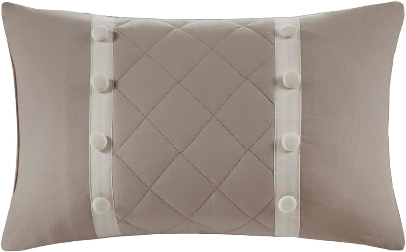 imageMadison Park Daybed Cover Set Trendy Design All Season Luxury Bedding with Bedskirt Matching Shams Decorative Pillow Floral Medallion Quilted Blue 75quotx39quot 6 PieceBreanna Khaki
