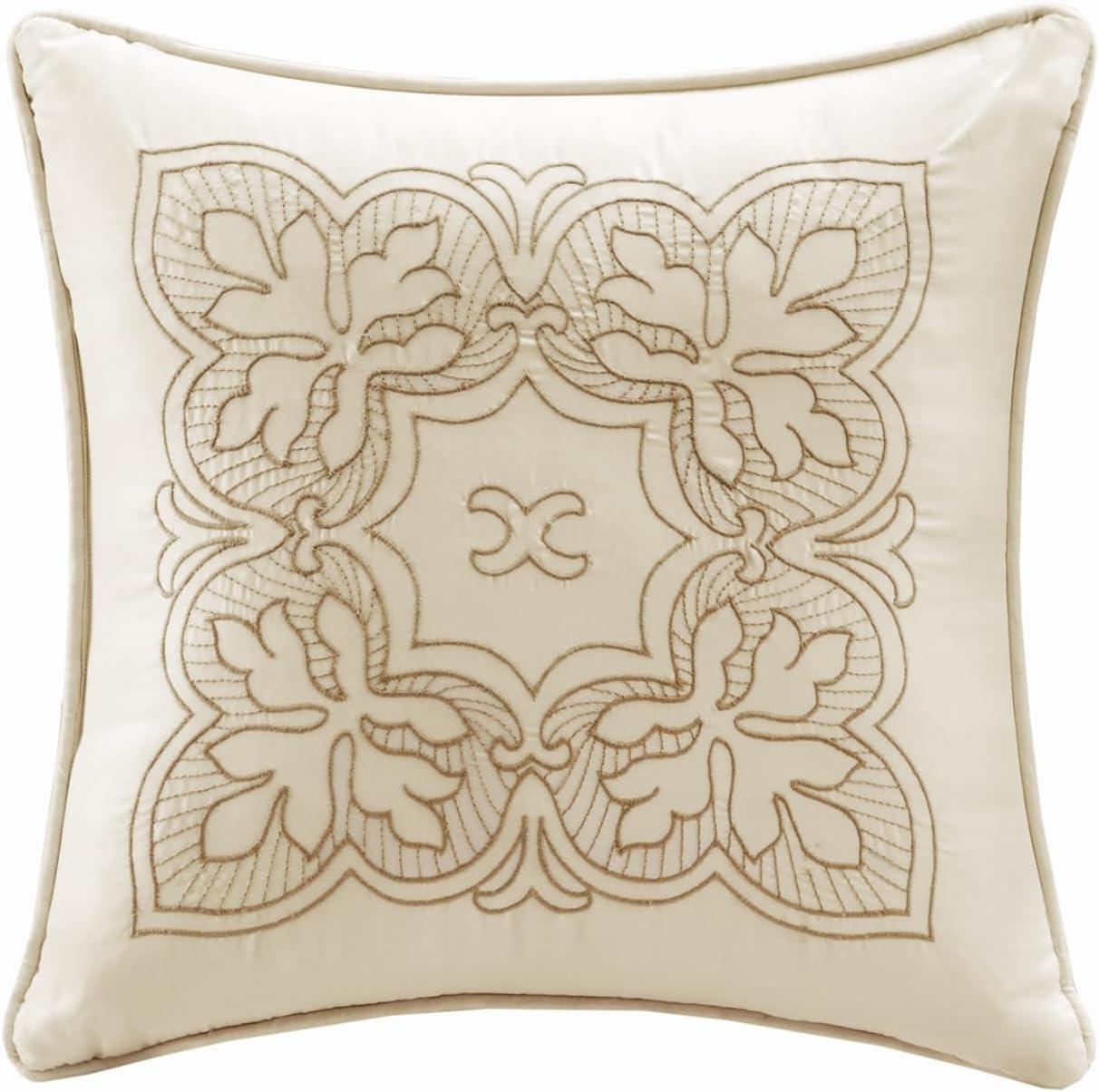 imageMadison Park Daybed Cover Set Damask Quilted Cover for Daybeds All Season Prewashed CottonFilled Coastal Bedding with Scallop Edge Shams Bedskirt Dcor Pillows Tuscany Cream 39quotx75quot 6 PieceCream