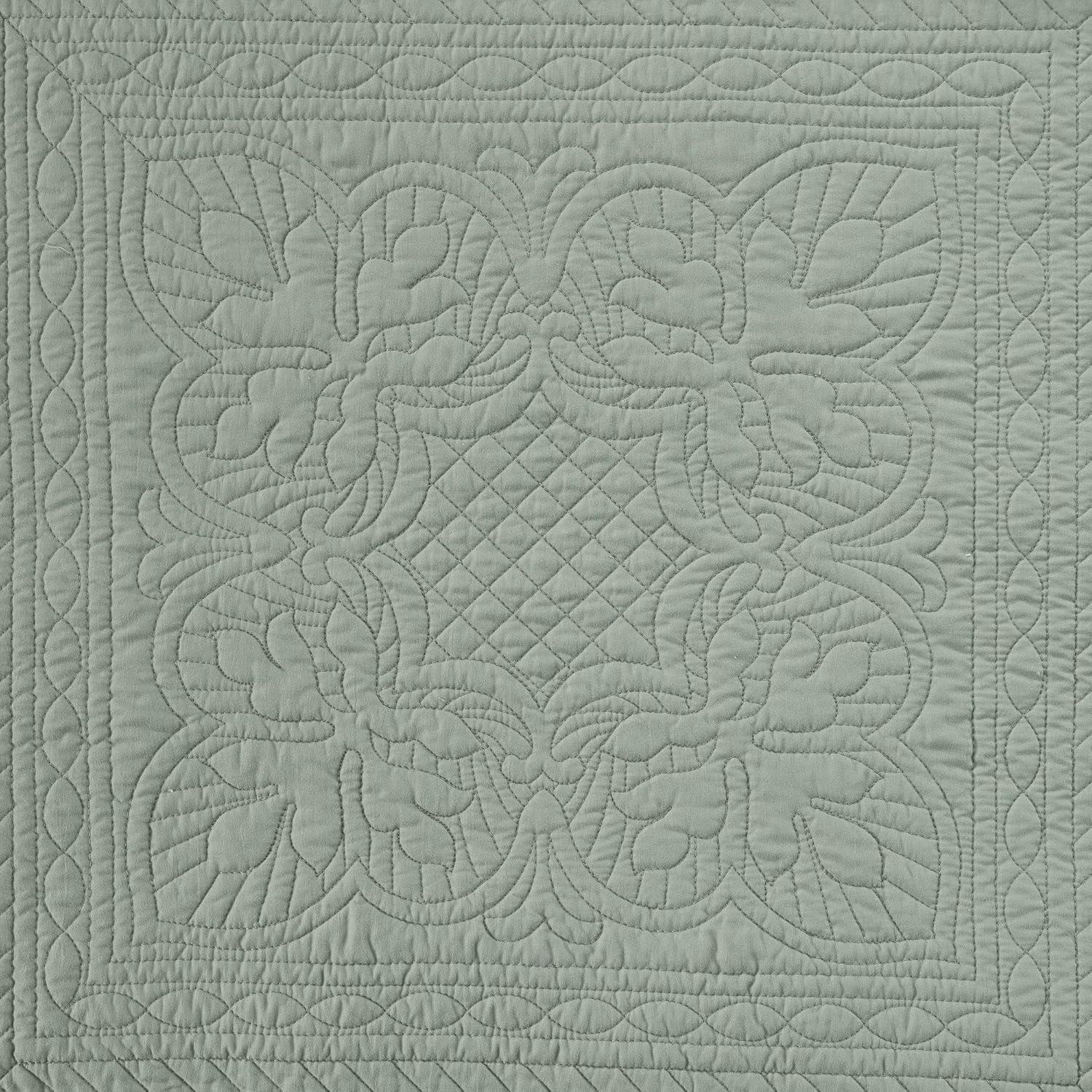 imageMadison Park Daybed Cover Set Damask Quilted Cover for Daybeds All Season Prewashed CottonFilled Coastal Bedding with Scallop Edge Shams Bedskirt Dcor Pillows Tuscany Cream 39quotx75quot 6 PieceSeafoam