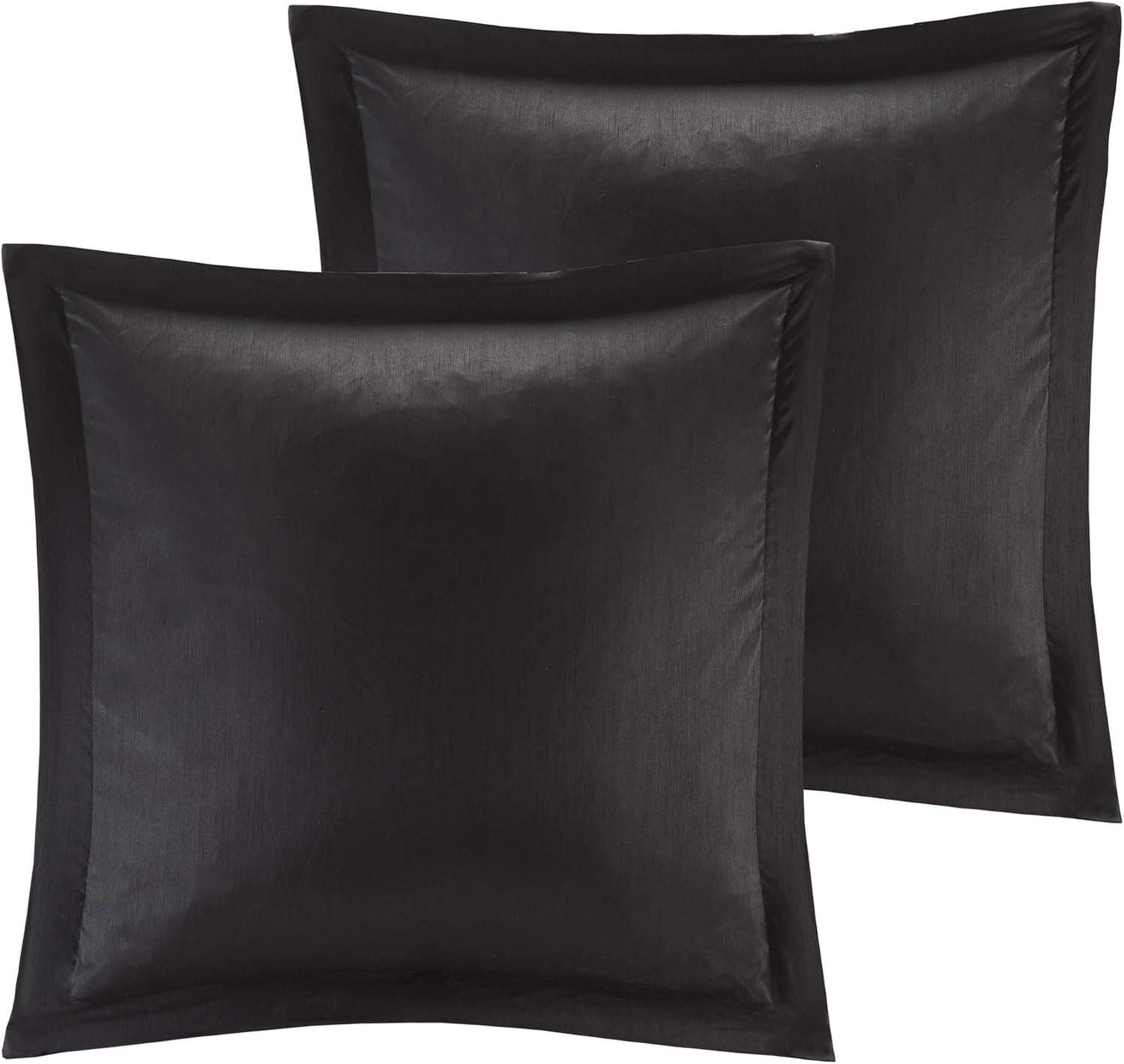 imageMadison Park Essentials Delaney 24Piece Room In A Bag Comforter SetSatin Jacquard All Season Luxury Bedding Sheets decorative pillows and Curtains Valance King104quotx92quot Medallion RedBlack