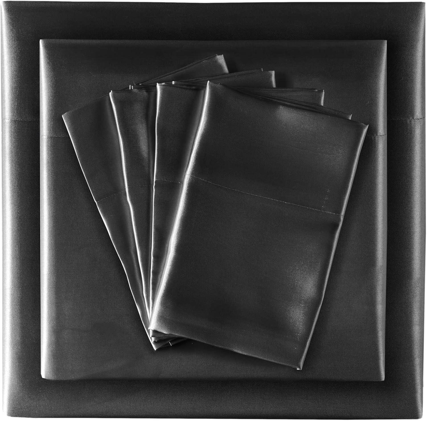 imageMadison Park Essentials Queen Free Luxurious 6 Piece Sheet Set MPE20769Black