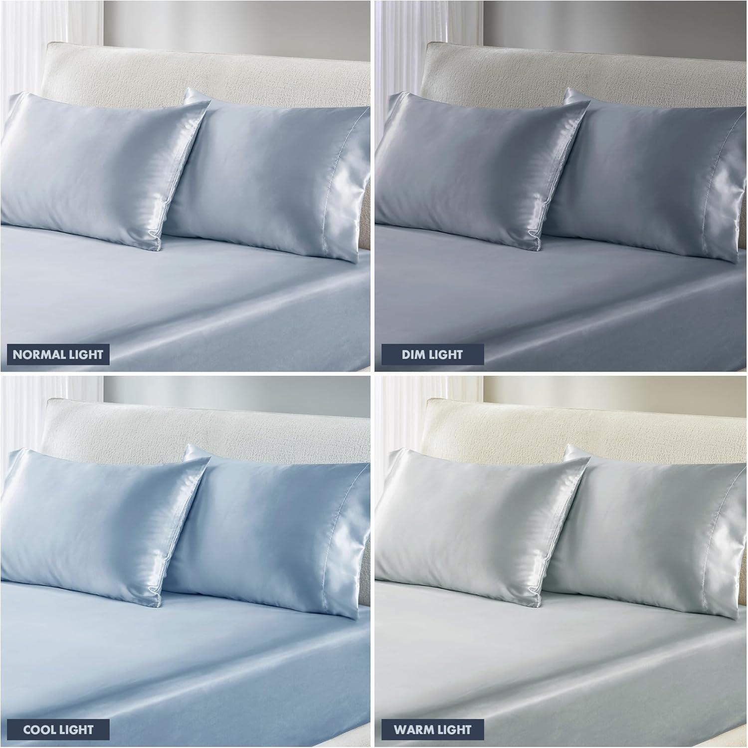 imageMadison Park Essentials Queen Free Luxurious 6 Piece Sheet Set MPE20769Blue