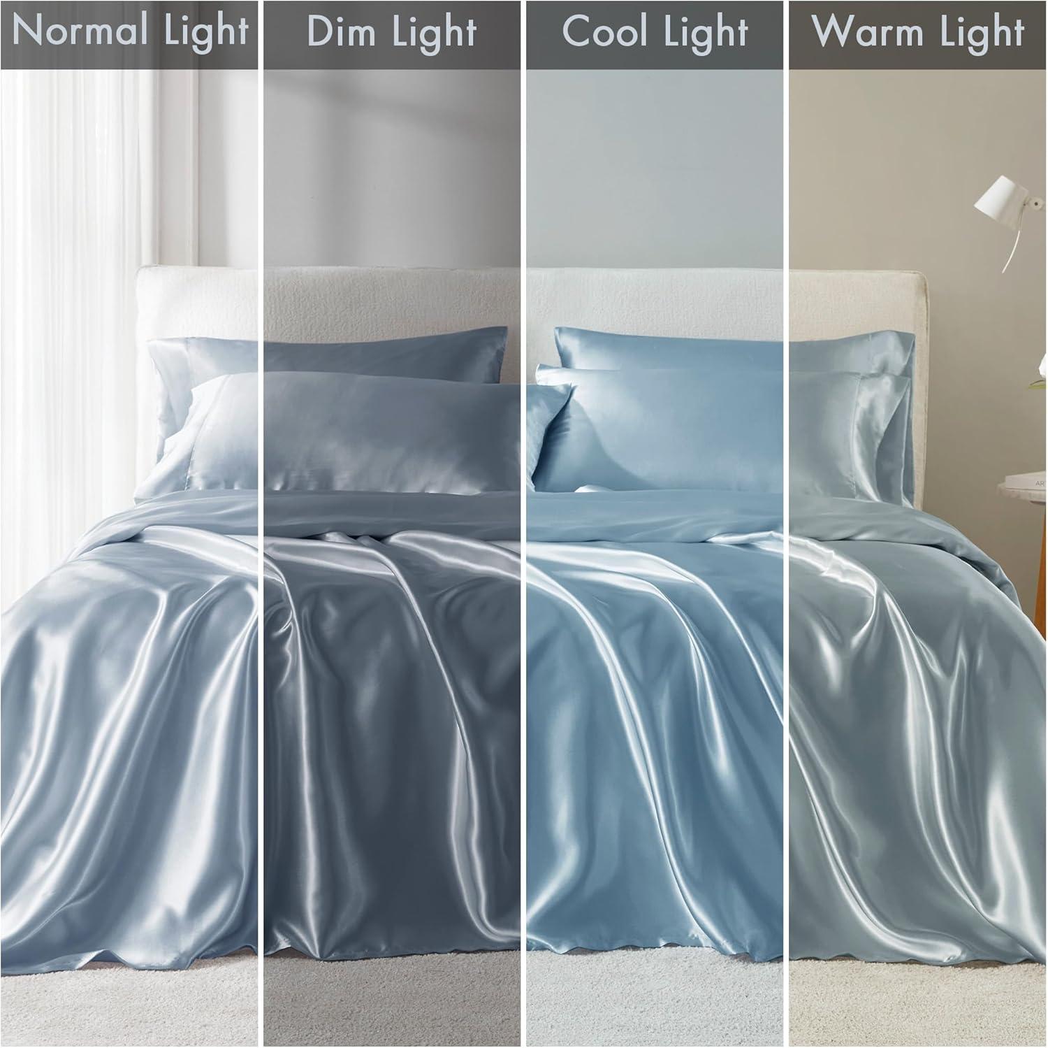 imageMadison Park Essentials Queen Free Luxurious 6 Piece Sheet Set MPE20769Blue