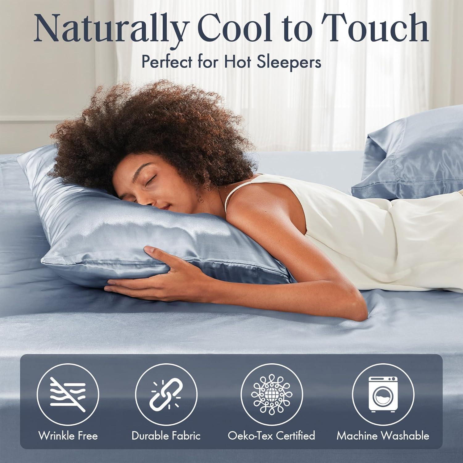 imageMadison Park Essentials Queen Free Luxurious 6 Piece Sheet Set MPE20769Blue