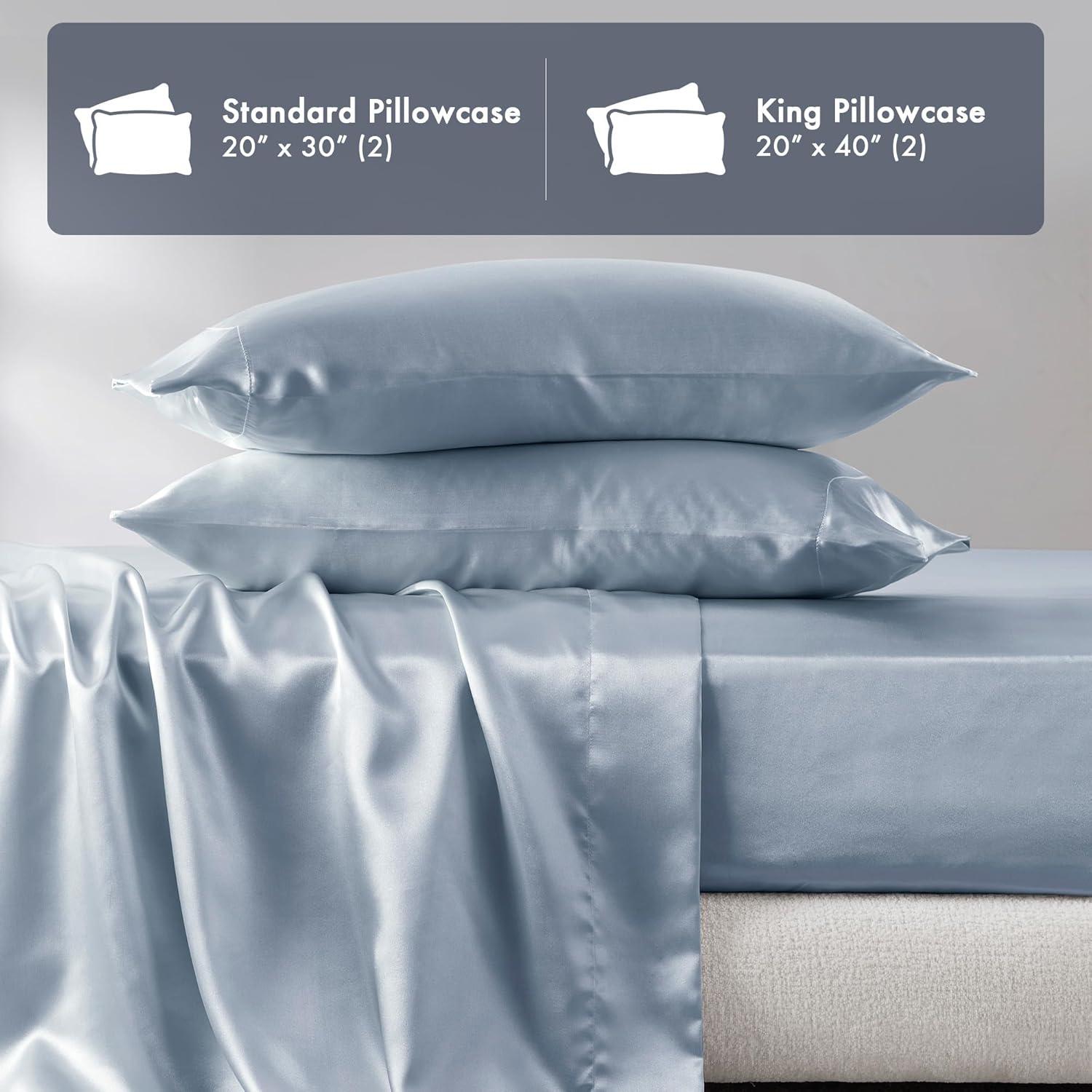 imageMadison Park Essentials Queen Free Luxurious 6 Piece Sheet Set MPE20769Blue