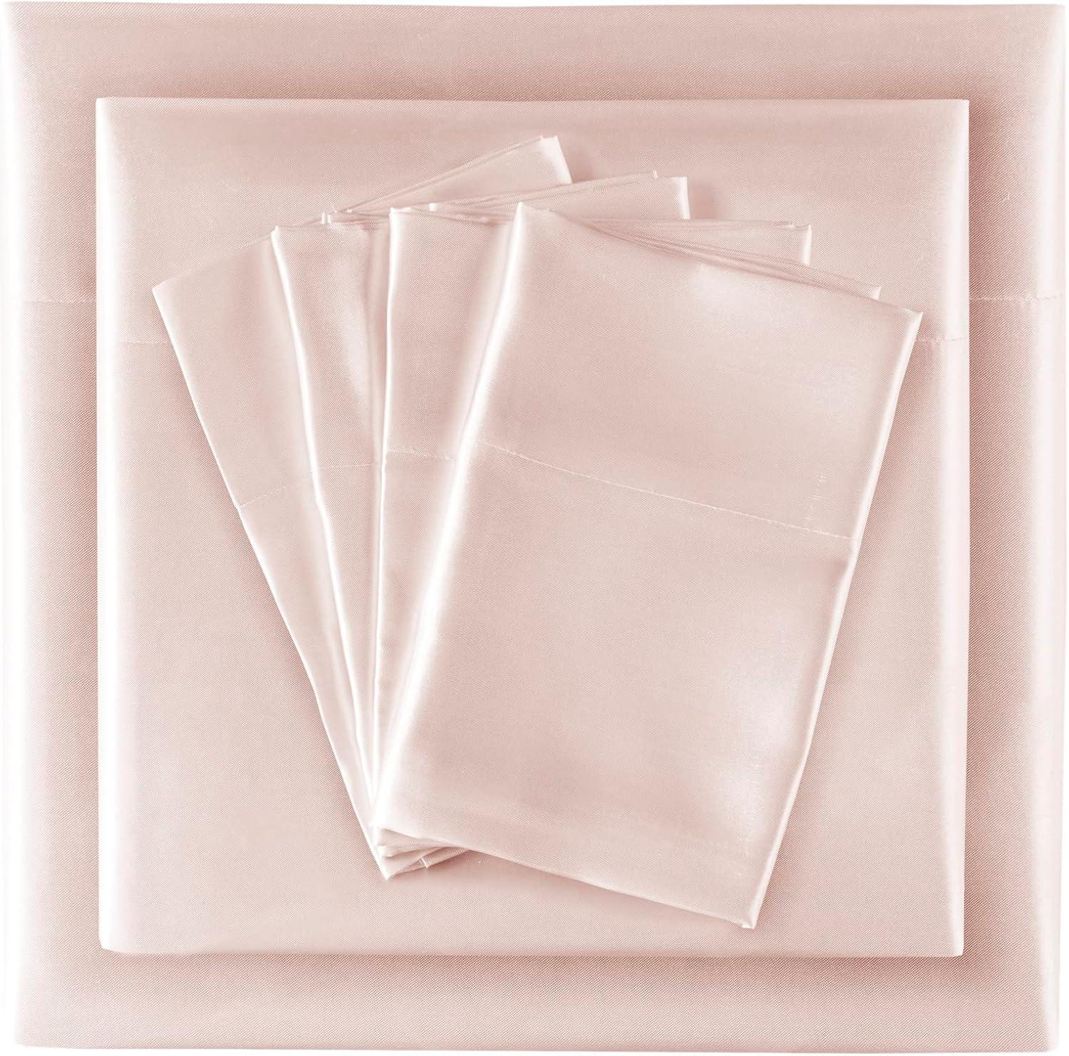 imageMadison Park Essentials Queen Free Luxurious 6 Piece Sheet Set MPE20769Blush