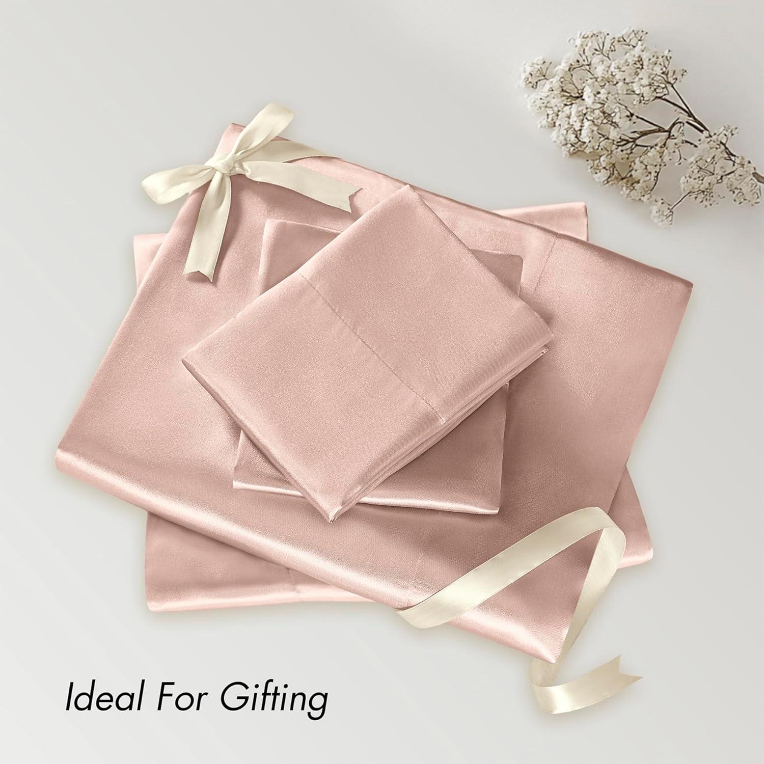 imageMadison Park Essentials Queen Free Luxurious 6 Piece Sheet Set MPE20769Blush