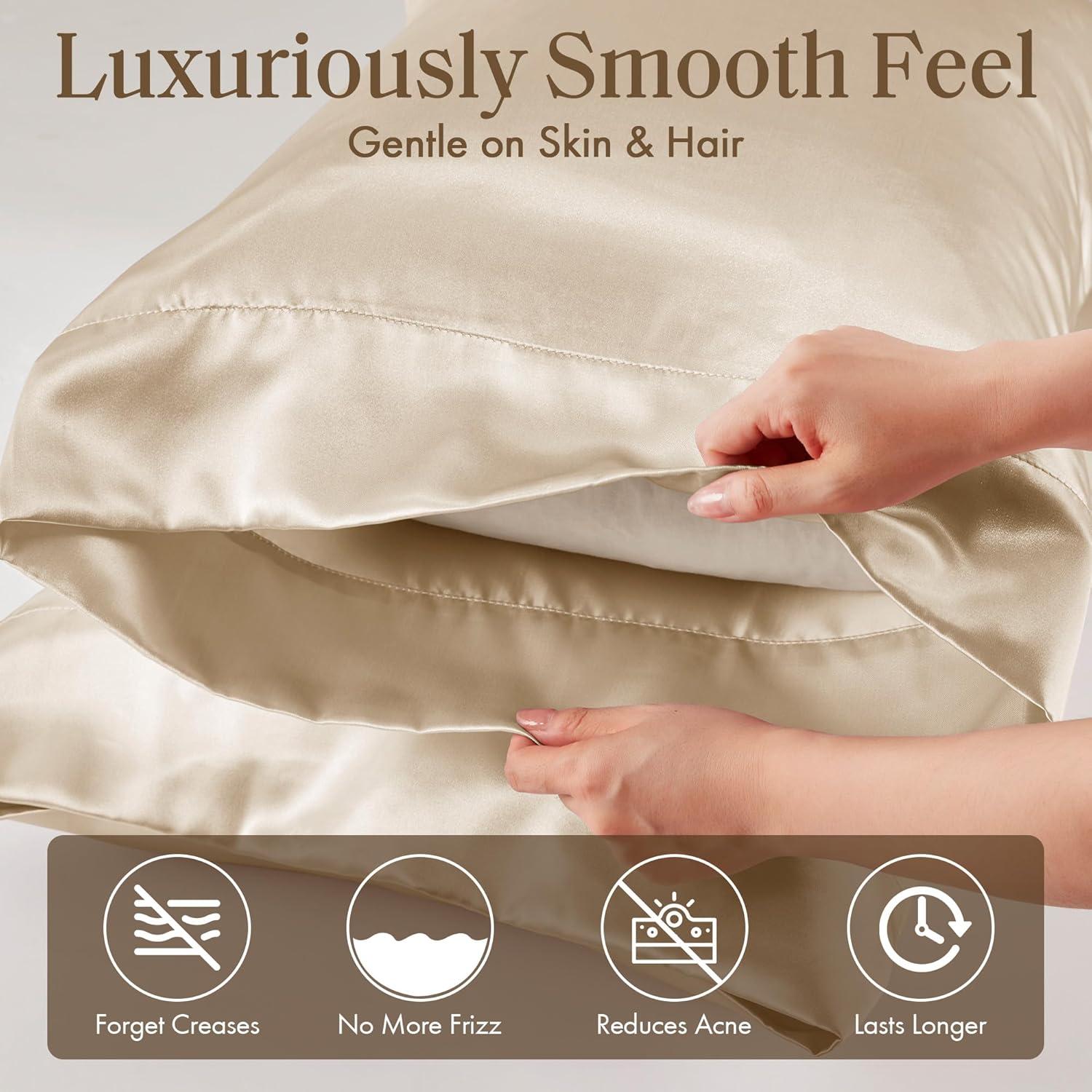 imageMadison Park Essentials Queen Free Luxurious 6 Piece Sheet Set MPE20769Champagne