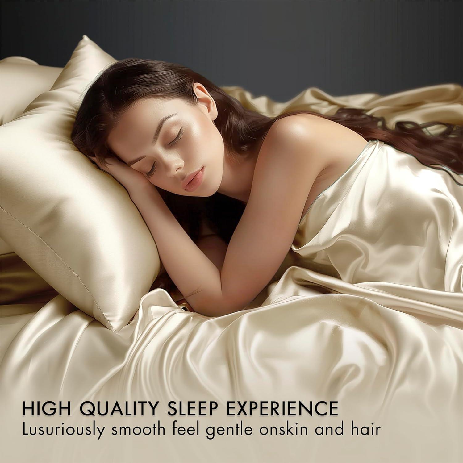 imageMadison Park Essentials Queen Free Luxurious 6 Piece Sheet Set MPE20769Champagne