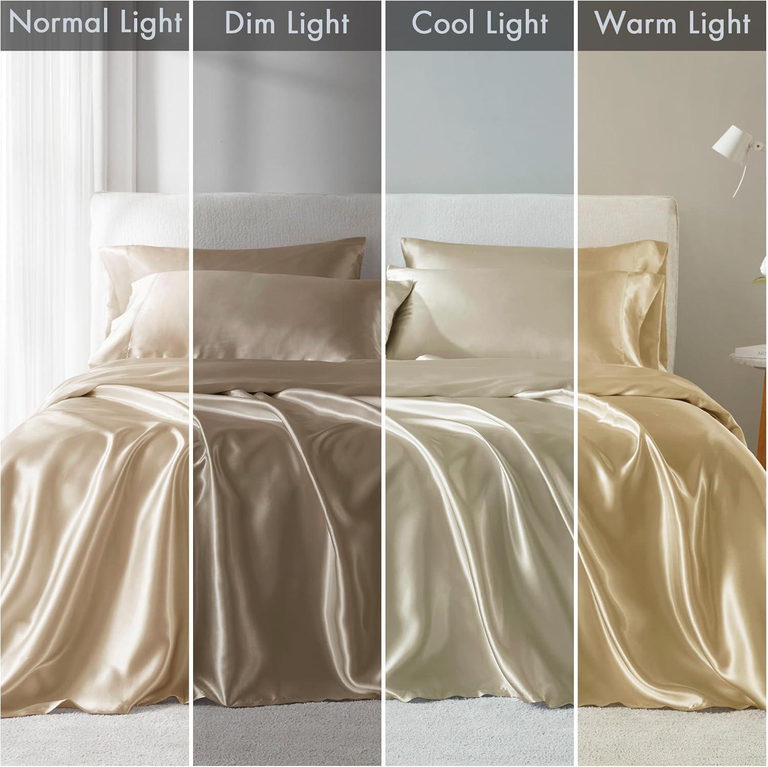 imageMadison Park Essentials Queen Free Luxurious 6 Piece Sheet Set MPE20769Champagne