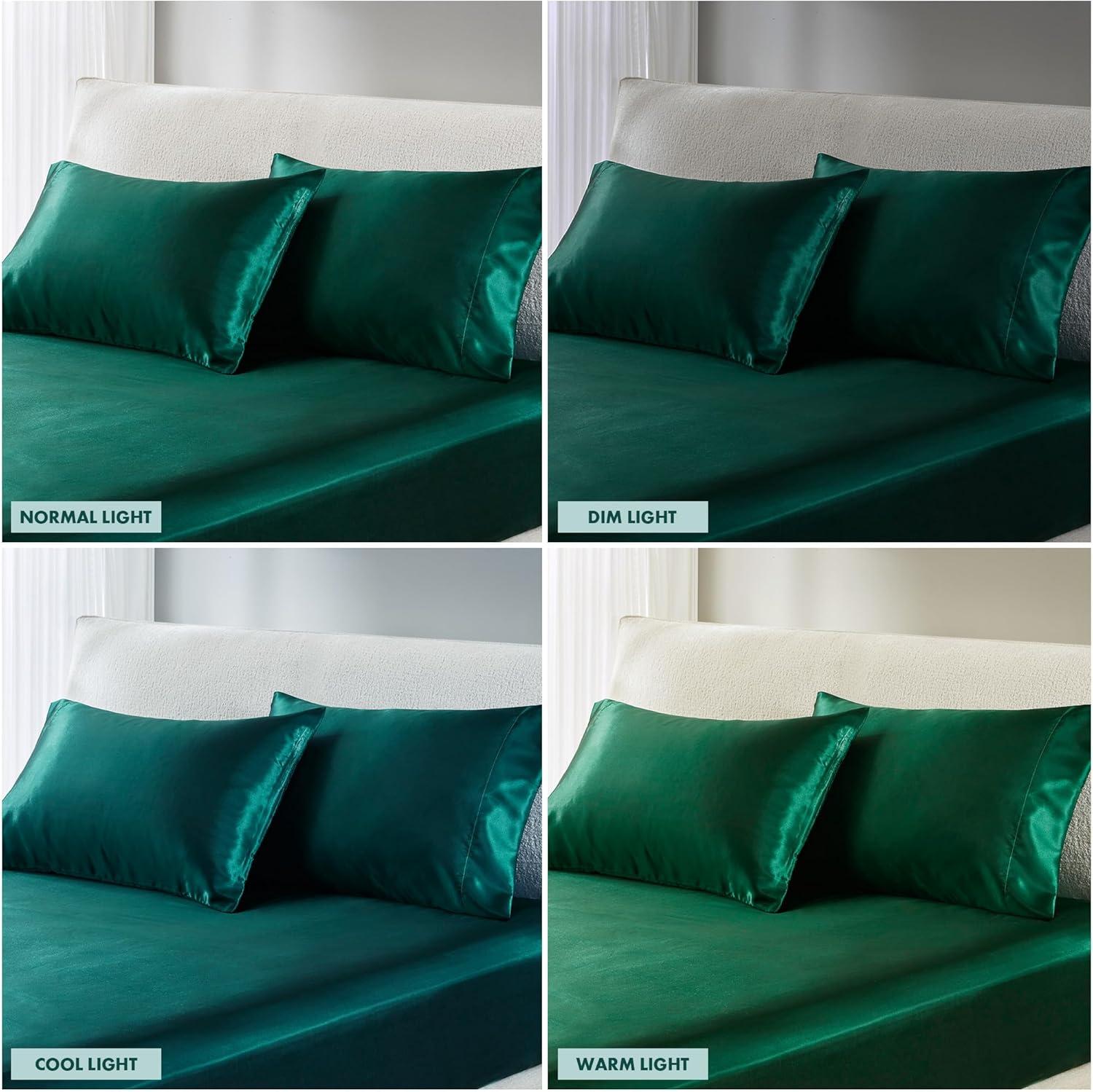 imageMadison Park Essentials Queen Free Luxurious 6 Piece Sheet Set MPE20769Emerald