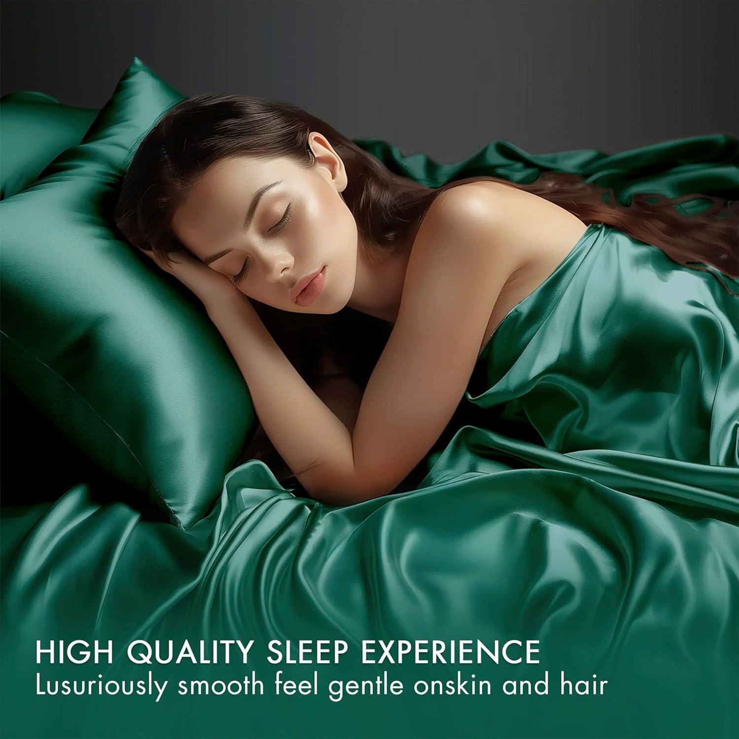 imageMadison Park Essentials Queen Free Luxurious 6 Piece Sheet Set MPE20769Emerald Green