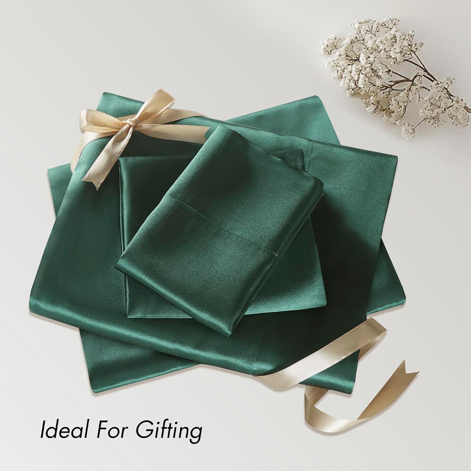 imageMadison Park Essentials Queen Free Luxurious 6 Piece Sheet Set MPE20769Emerald Green
