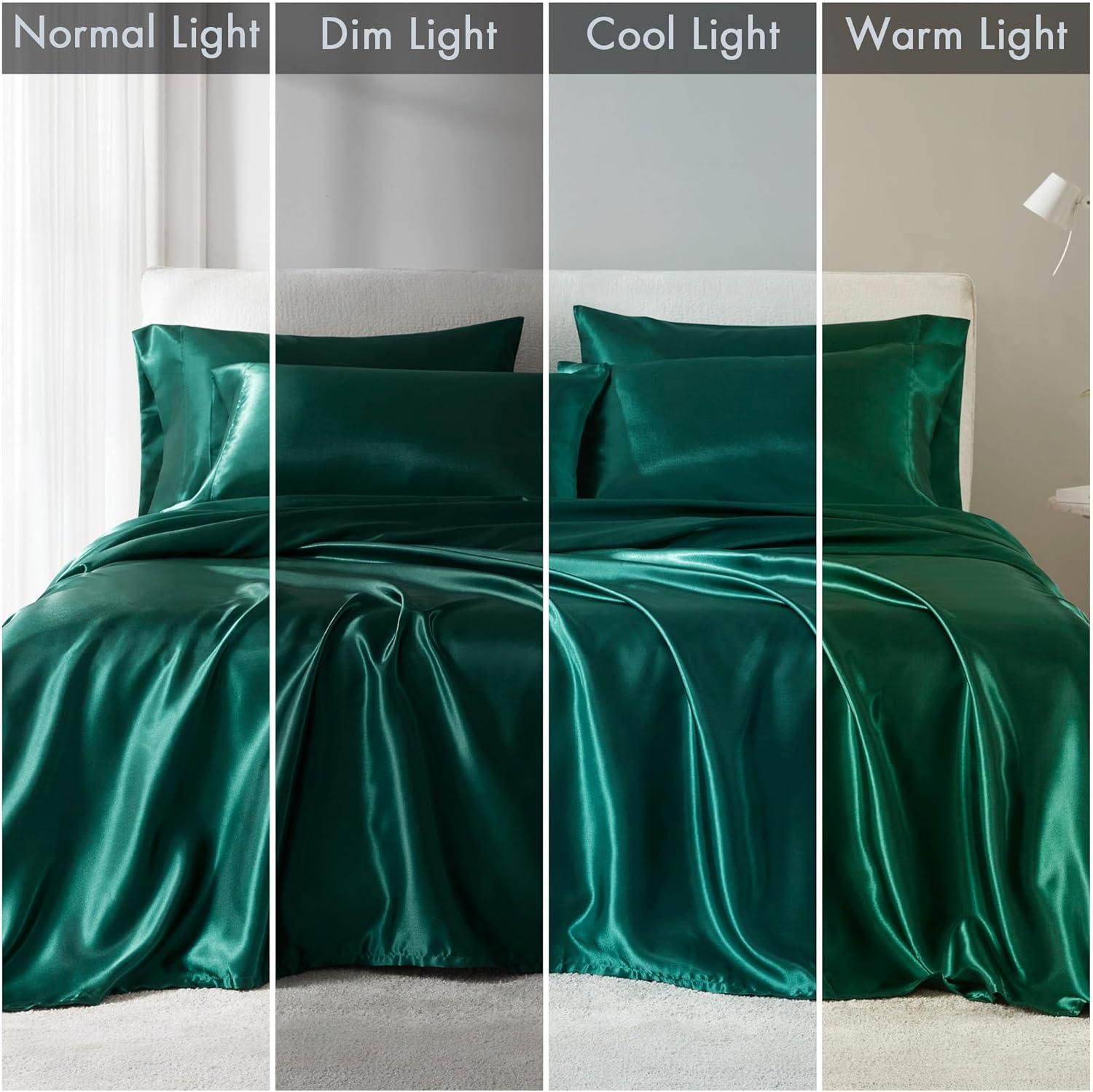 imageMadison Park Essentials Queen Free Luxurious 6 Piece Sheet Set MPE20769Emerald Green