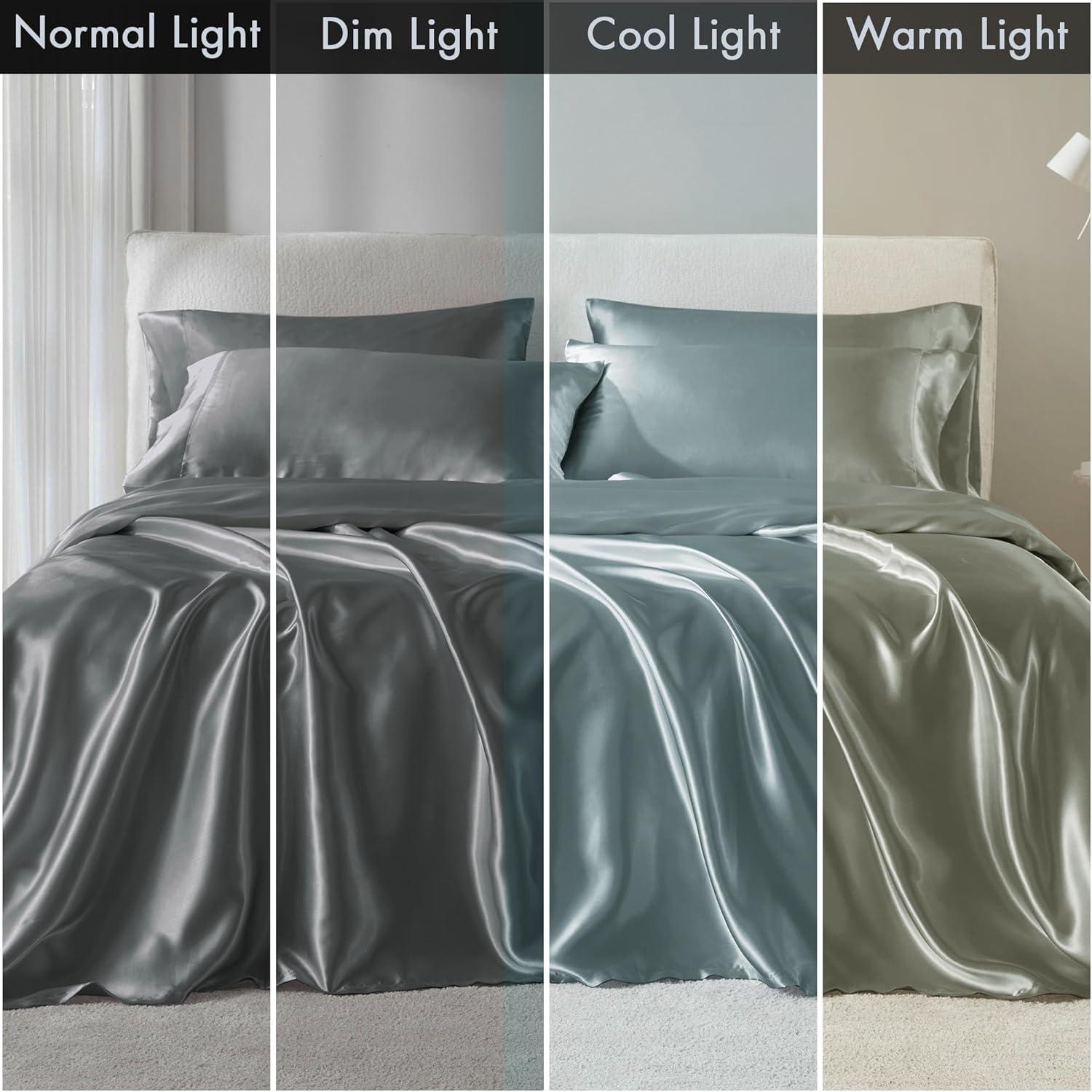 imageMadison Park Essentials Queen Free Luxurious 6 Piece Sheet Set MPE20769Grey