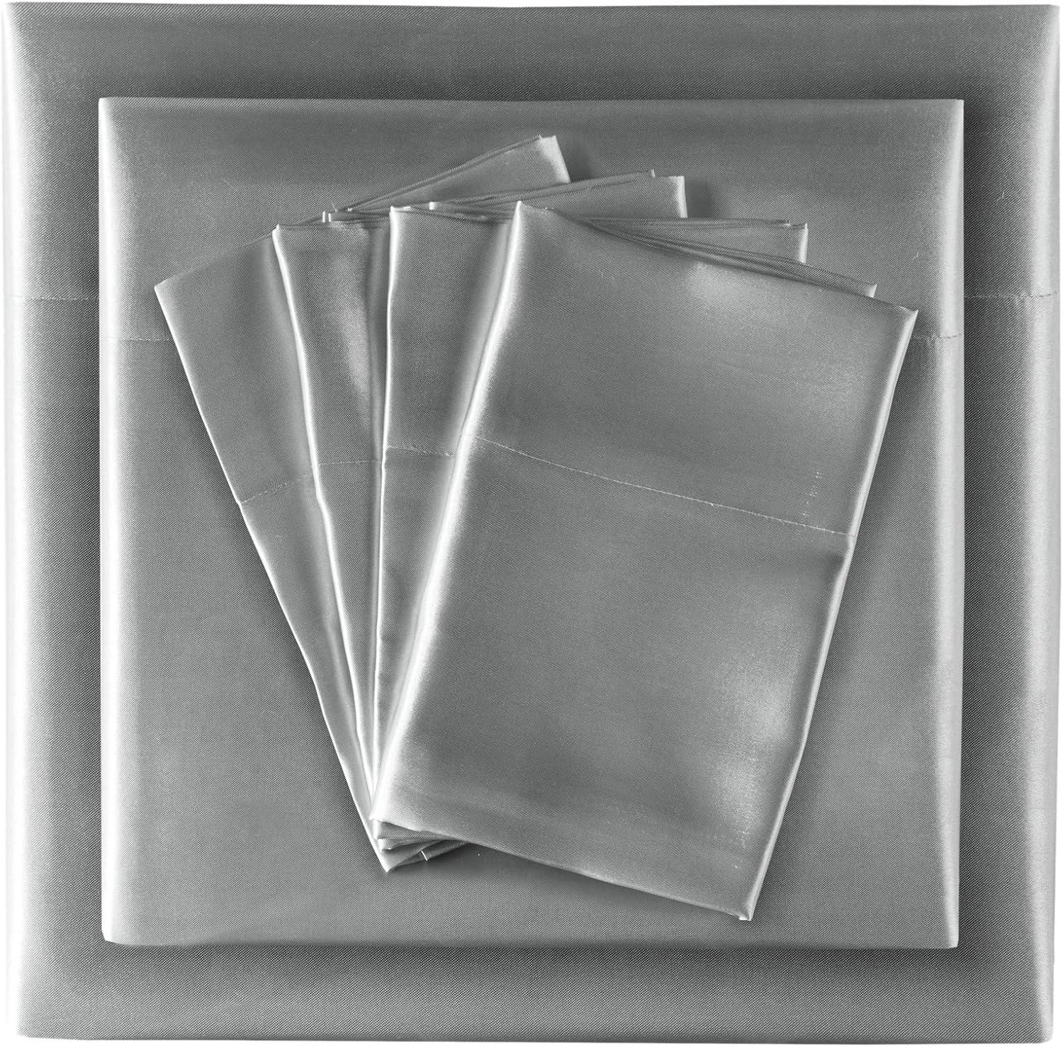 imageMadison Park Essentials Queen Free Luxurious 6 Piece Sheet Set MPE20769Grey
