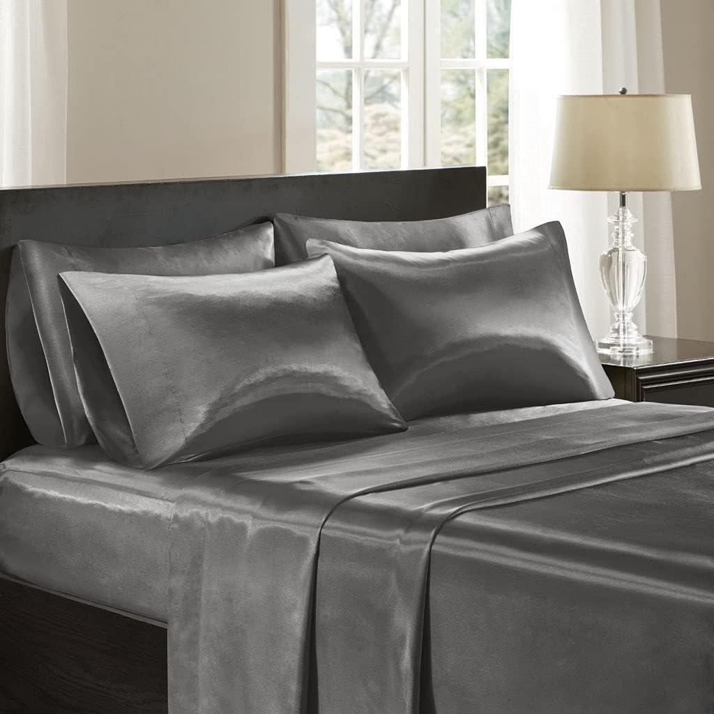 imageMadison Park Essentials Queen Free Luxurious 6 Piece Sheet Set MPE20769Grey