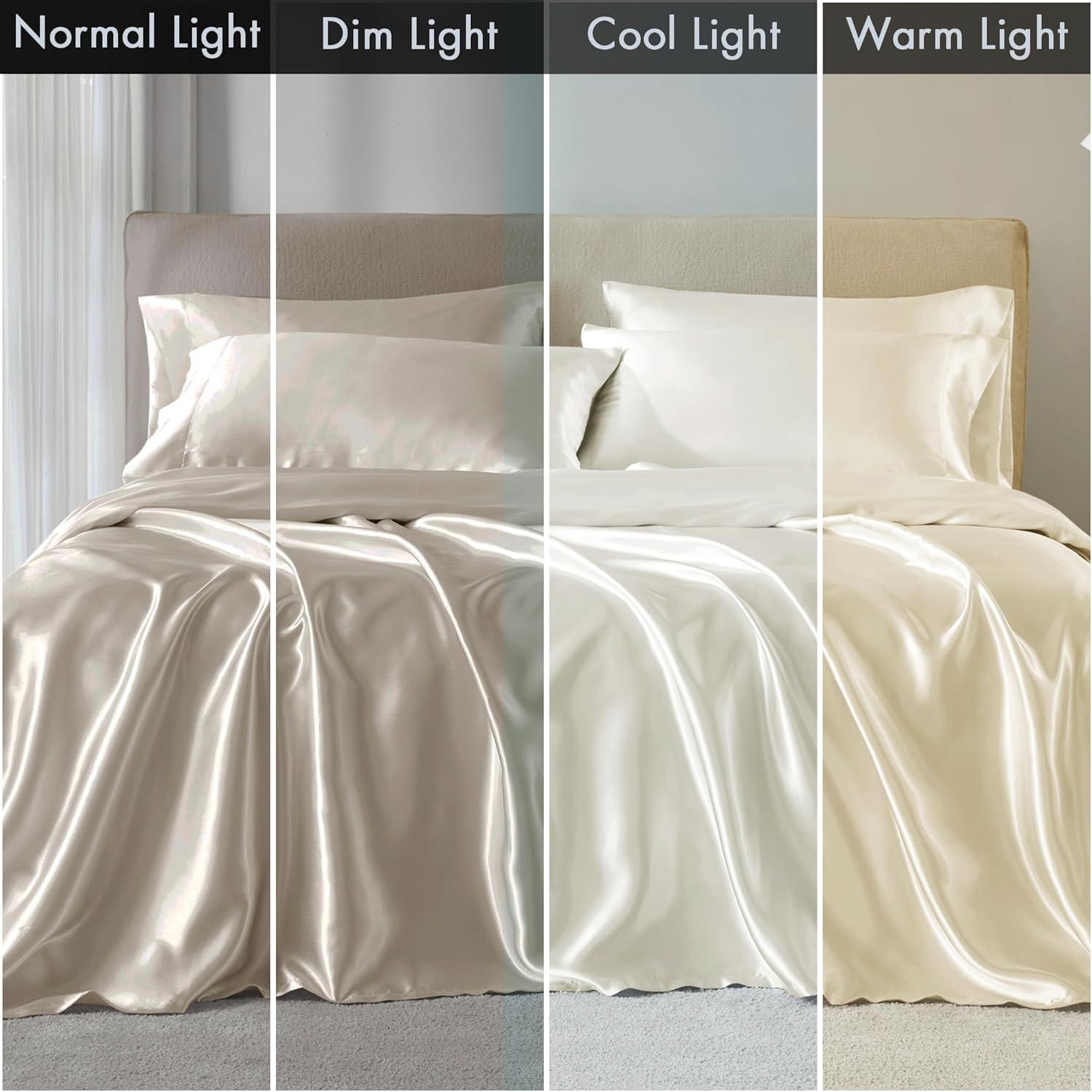 imageMadison Park Essentials Queen Free Luxurious 6 Piece Sheet Set MPE20769Ivory