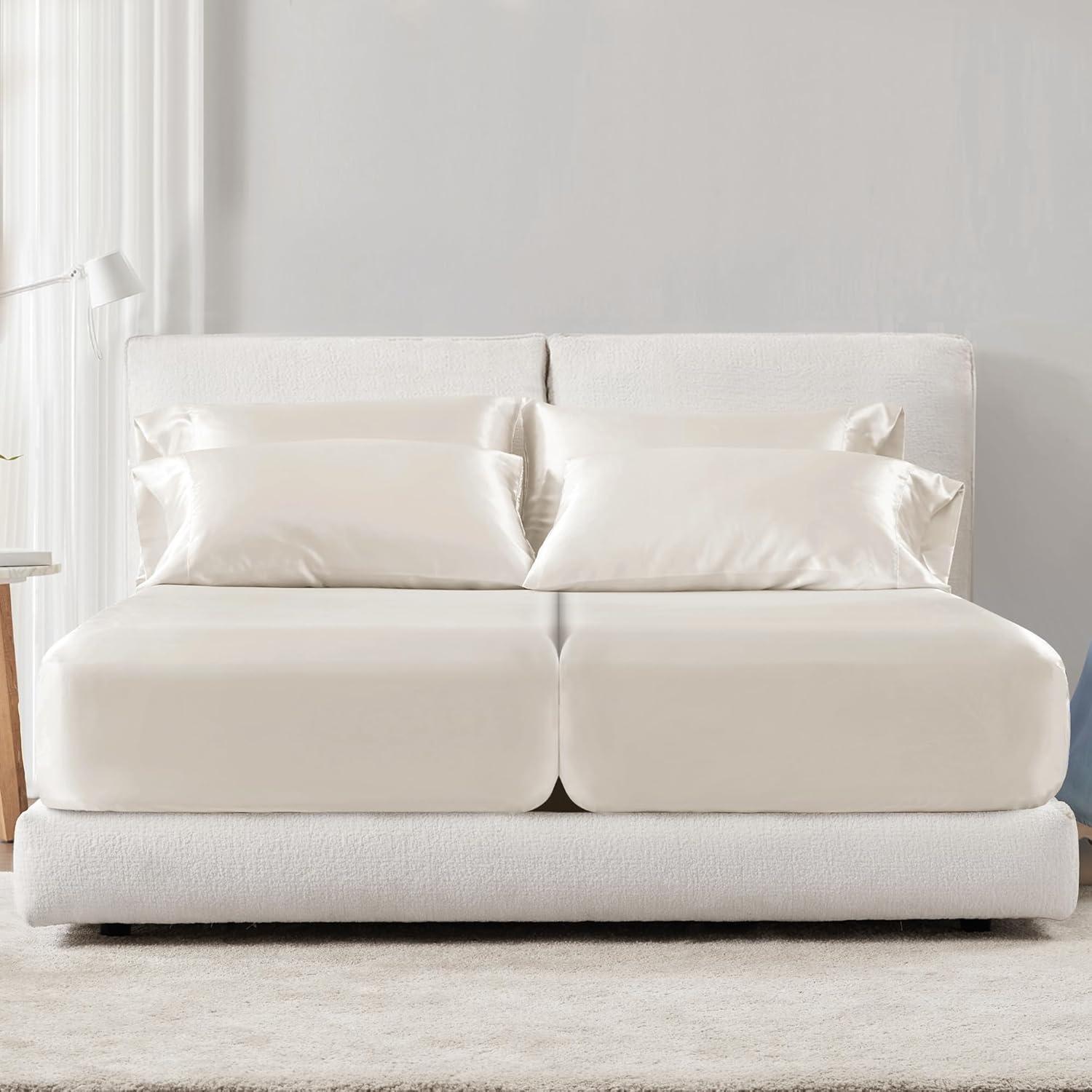imageMadison Park Essentials Queen Free Luxurious 6 Piece Sheet Set MPE20769Ivory