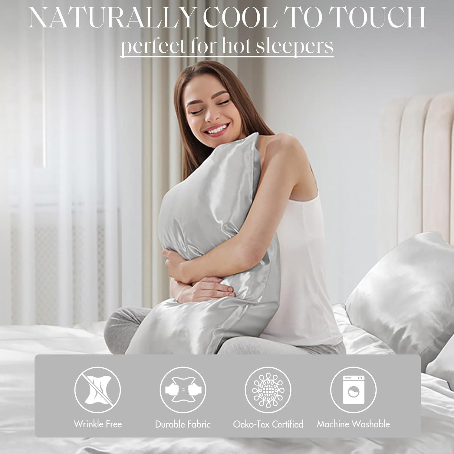 imageMadison Park Essentials Queen Free Luxurious 6 Piece Sheet Set MPE20769Light Grey