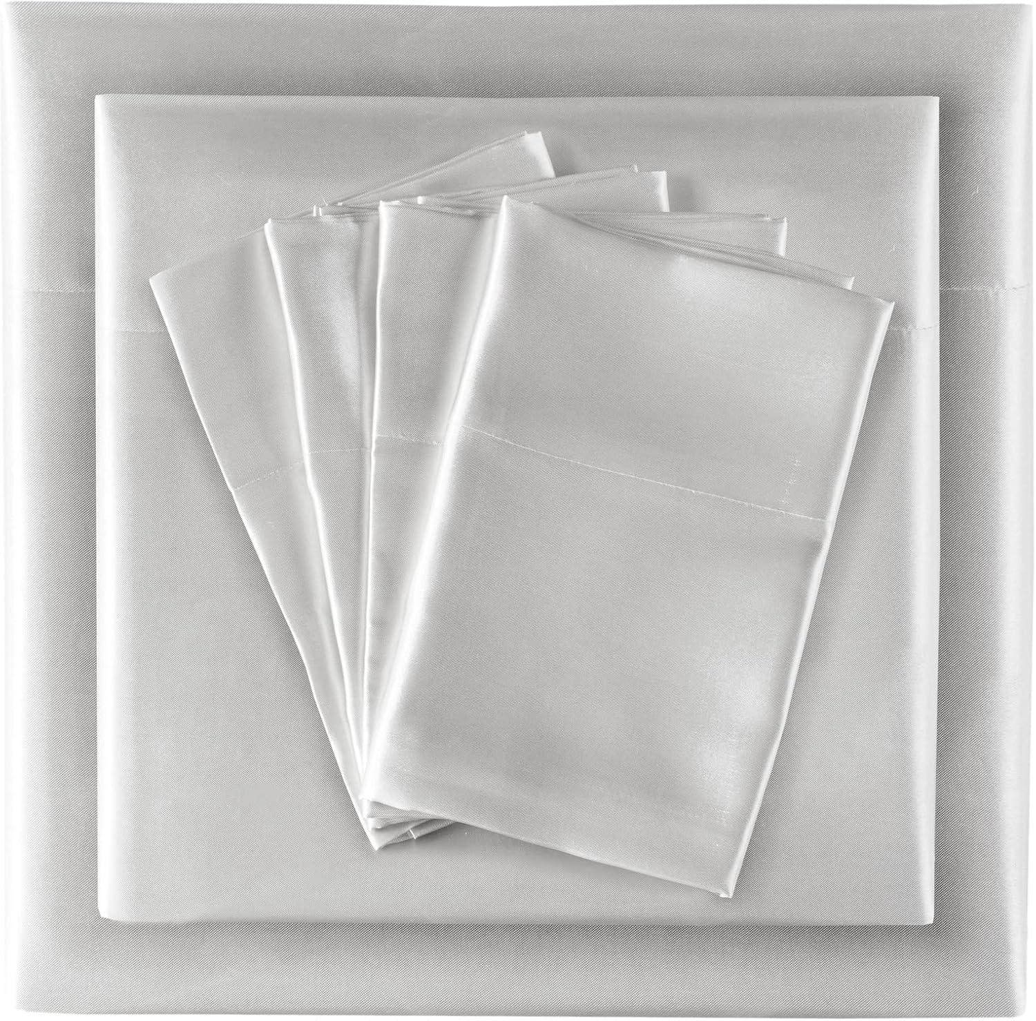 imageMadison Park Essentials Queen Free Luxurious 6 Piece Sheet Set MPE20769Light Grey
