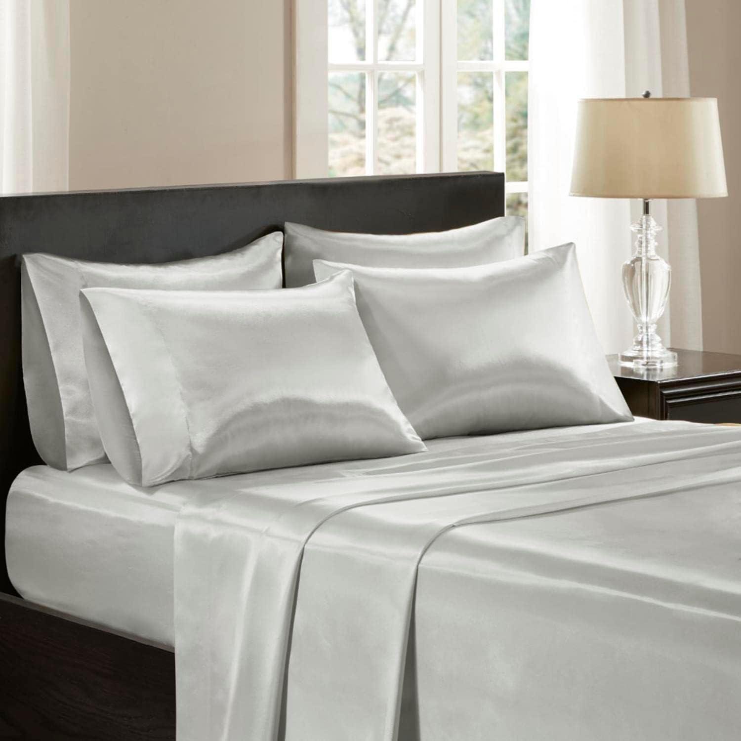 imageMadison Park Essentials Queen Free Luxurious 6 Piece Sheet Set MPE20769Light Grey