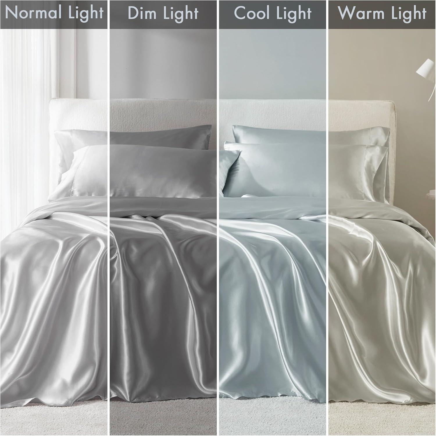 imageMadison Park Essentials Queen Free Luxurious 6 Piece Sheet Set MPE20769Light Grey