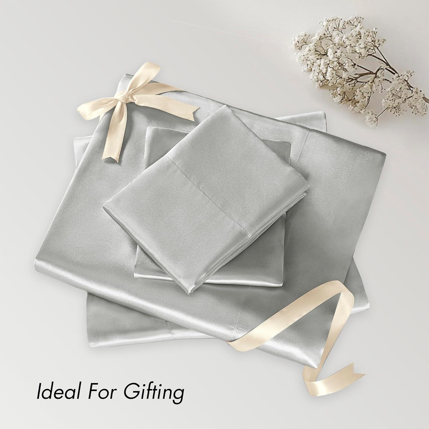 imageMadison Park Essentials Queen Free Luxurious 6 Piece Sheet Set MPE20769Light Grey