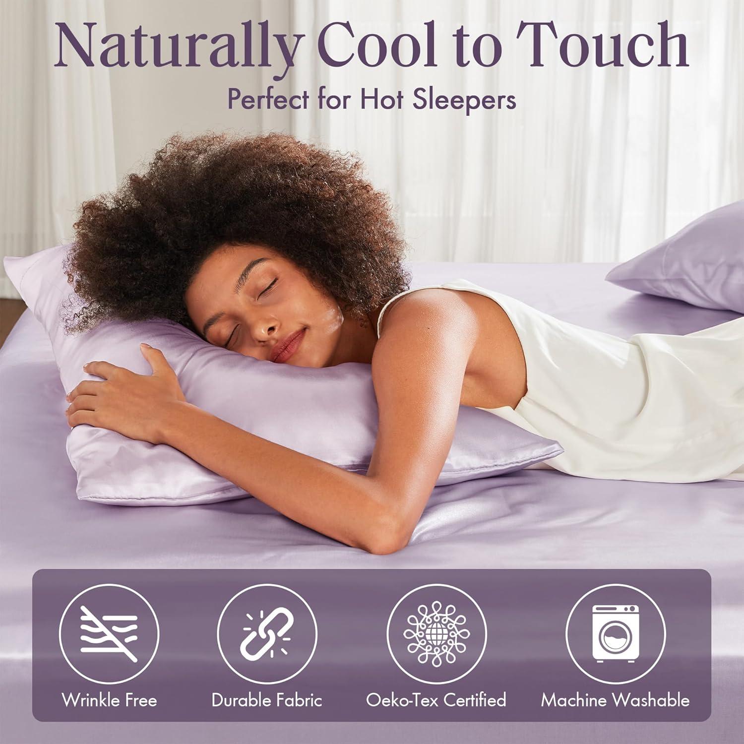 imageMadison Park Essentials Queen Free Luxurious 6 Piece Sheet Set MPE20769Lilac