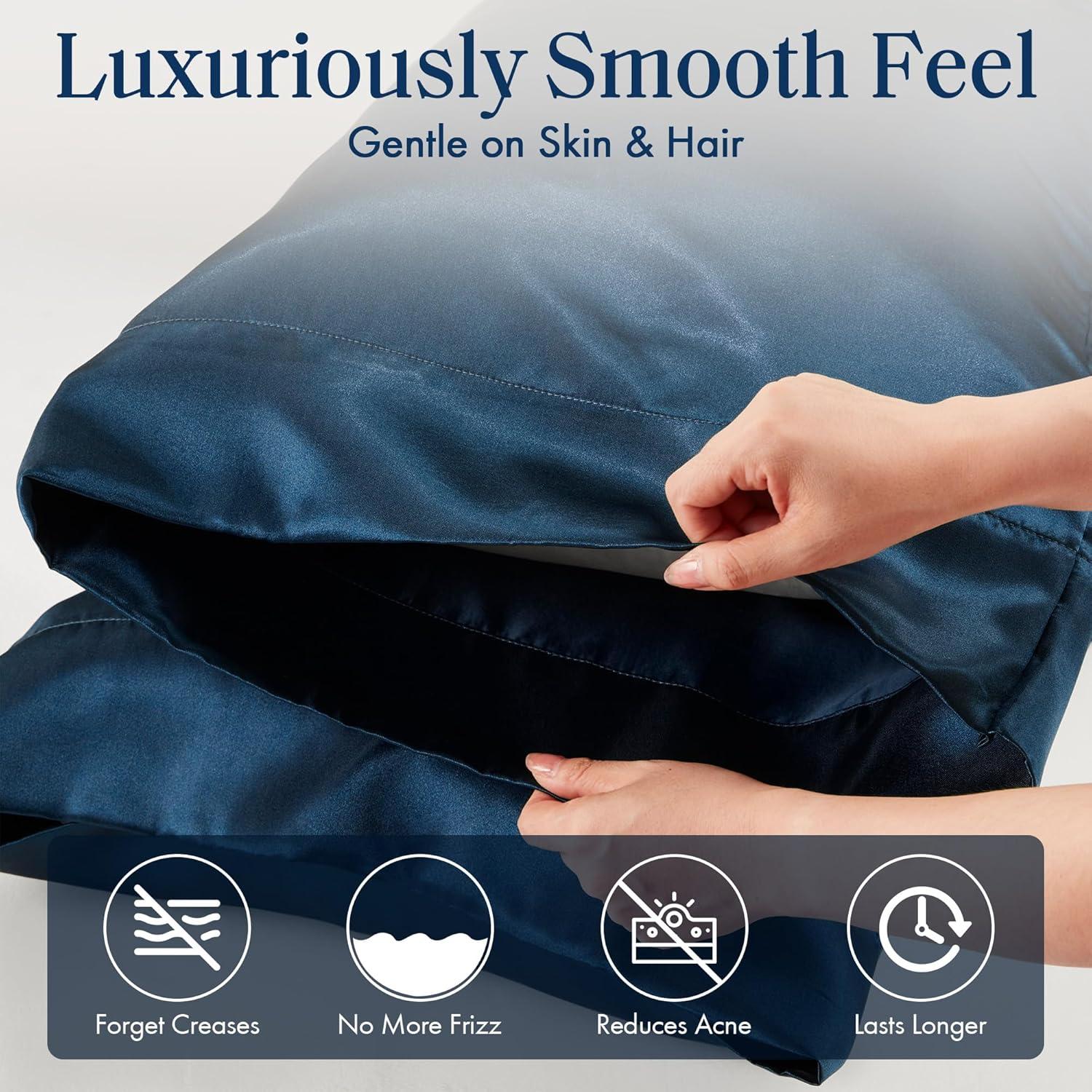 imageMadison Park Essentials Queen Free Luxurious 6 Piece Sheet Set MPE20769Midnight Blue