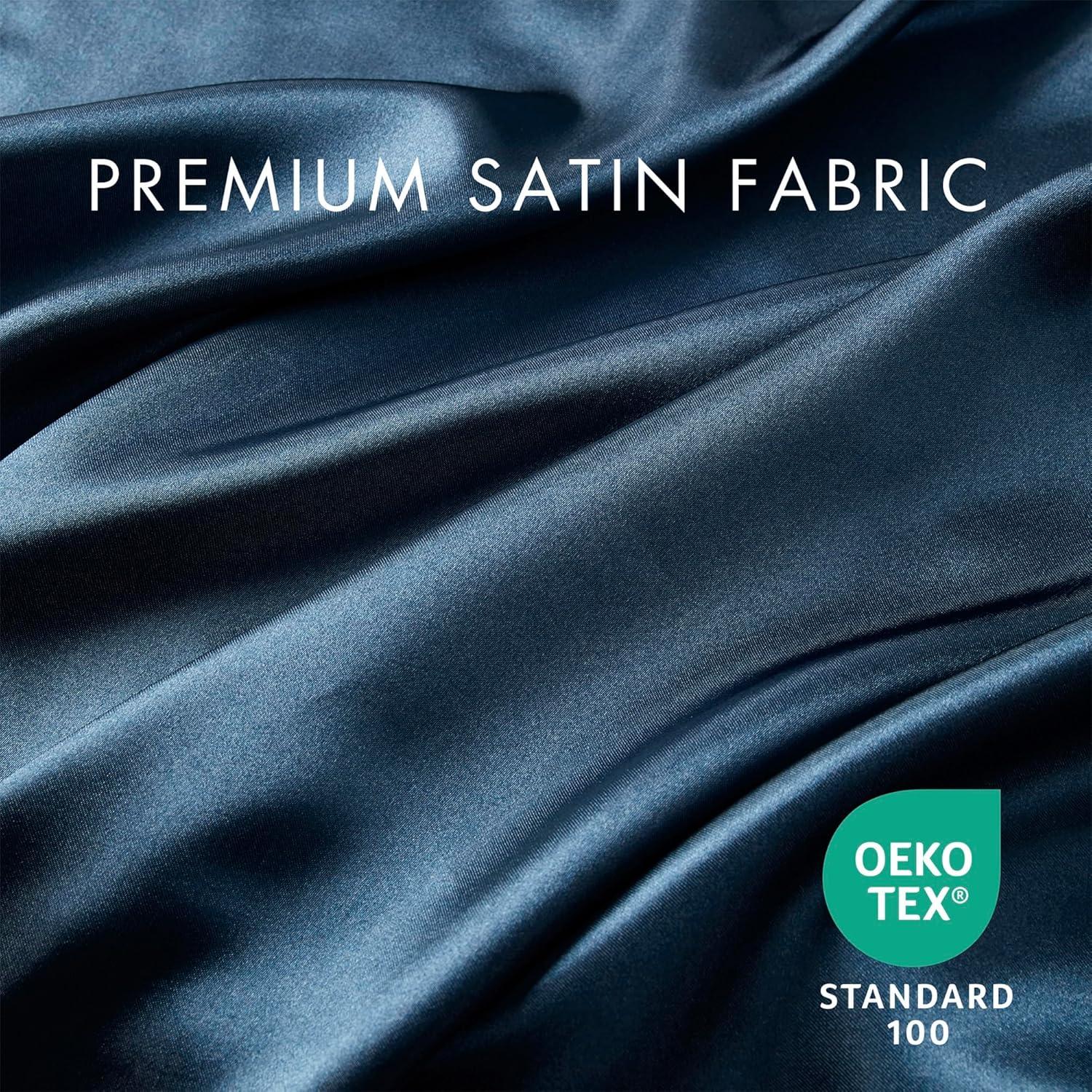 imageMadison Park Essentials Queen Free Luxurious 6 Piece Sheet Set MPE20769Midnight Blue