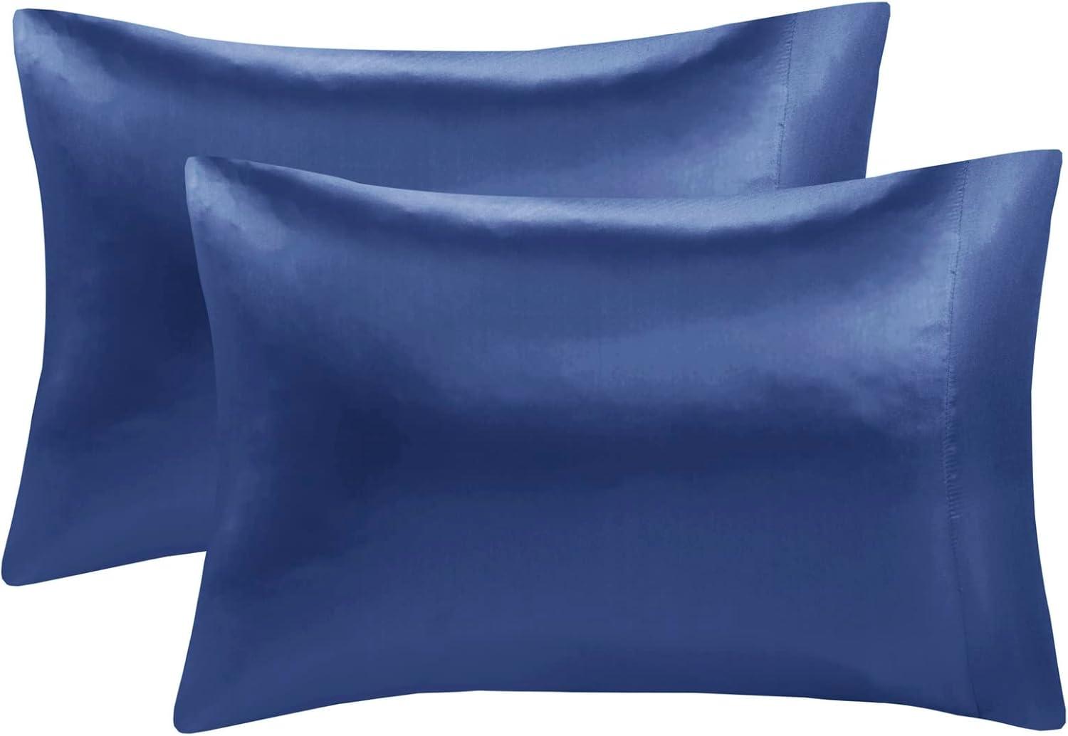 imageMadison Park Essentials Queen Free Luxurious 6 Piece Sheet Set MPE20769Navy