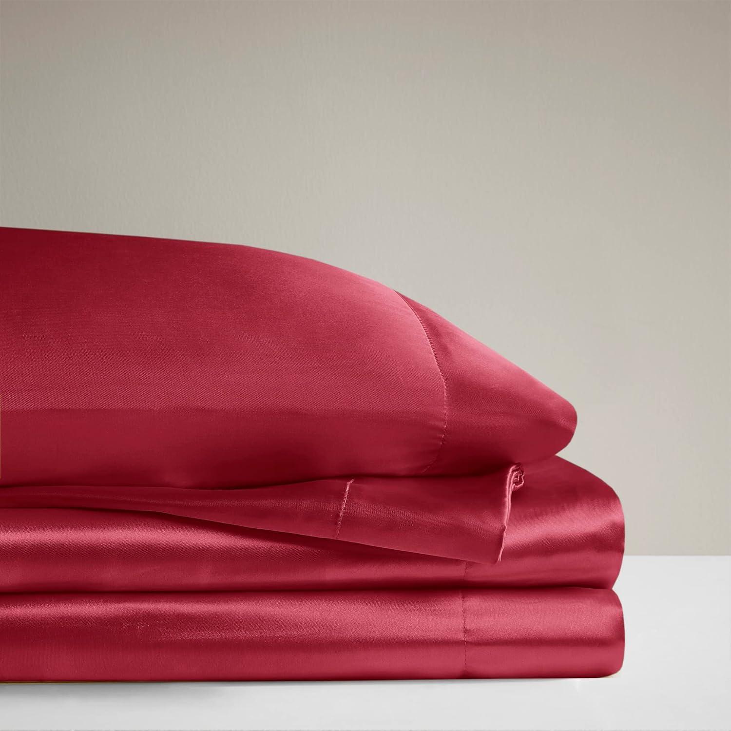 imageMadison Park Essentials Queen Free Luxurious 6 Piece Sheet Set MPE20769Red