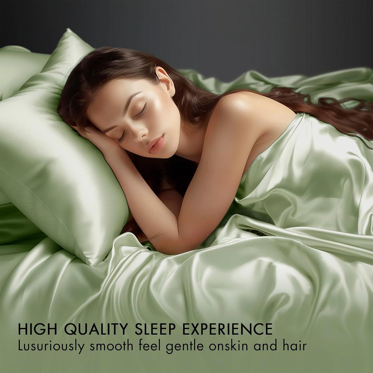 imageMadison Park Essentials Queen Free Luxurious 6 Piece Sheet Set MPE20769Sage