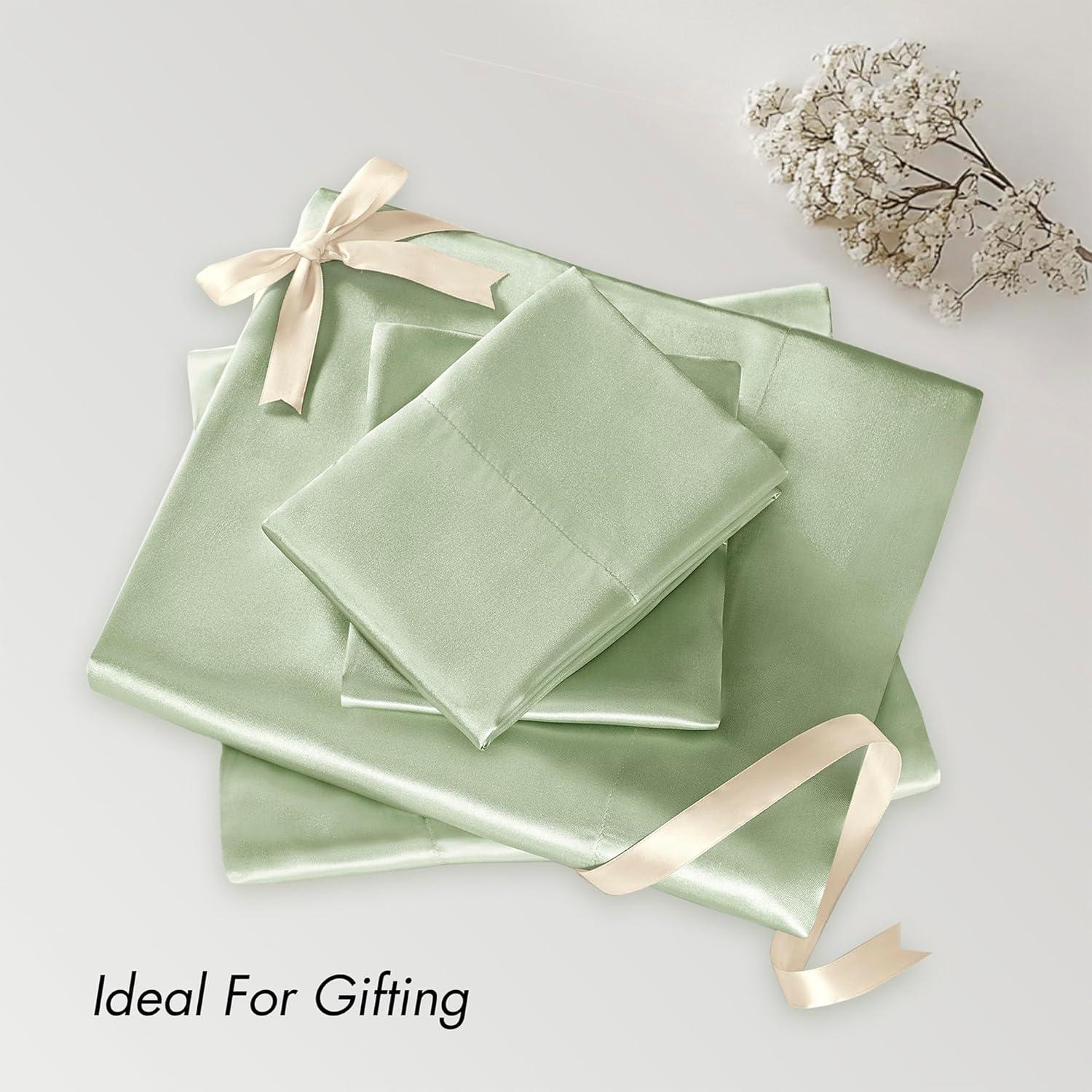 imageMadison Park Essentials Queen Free Luxurious 6 Piece Sheet Set MPE20769Sage