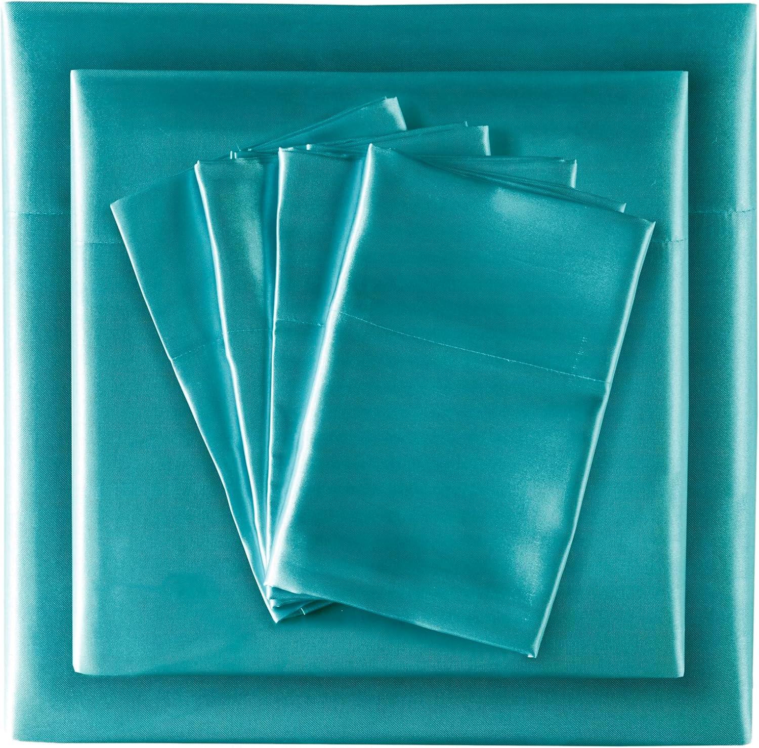 imageMadison Park Essentials Queen Free Luxurious 6 Piece Sheet Set MPE20769Teal