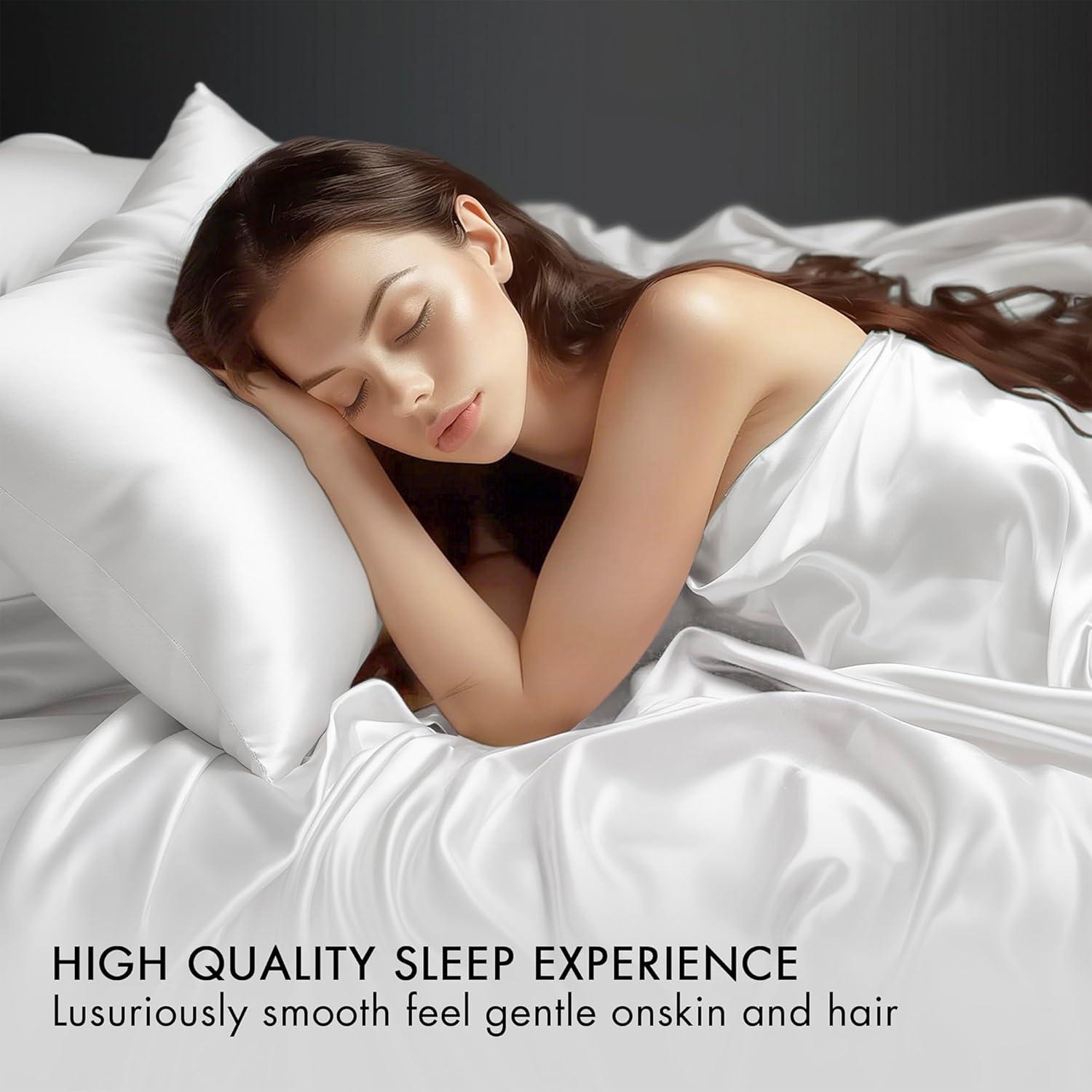 imageMadison Park Essentials Queen Free Luxurious 6 Piece Sheet Set MPE20769White