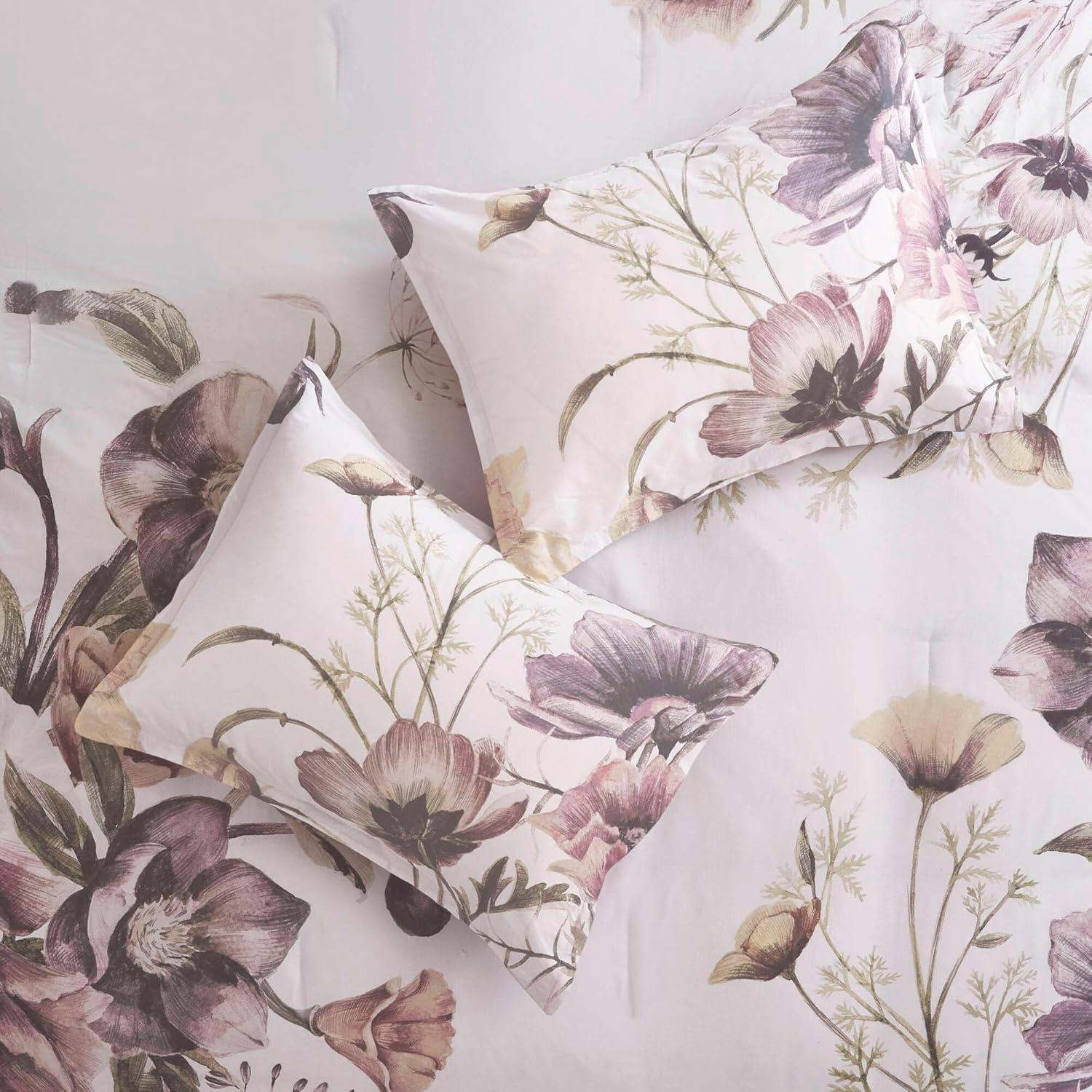 imageMadison Park Floral Queen Comforter Set Cotton Rich Bedding Set Feminine Design Shabby Chic Queen Size Comforter Sets All Season Bed Cover with Shams Bed Skirt Dcor Pillow Blush 8 PieceCassandra Blush