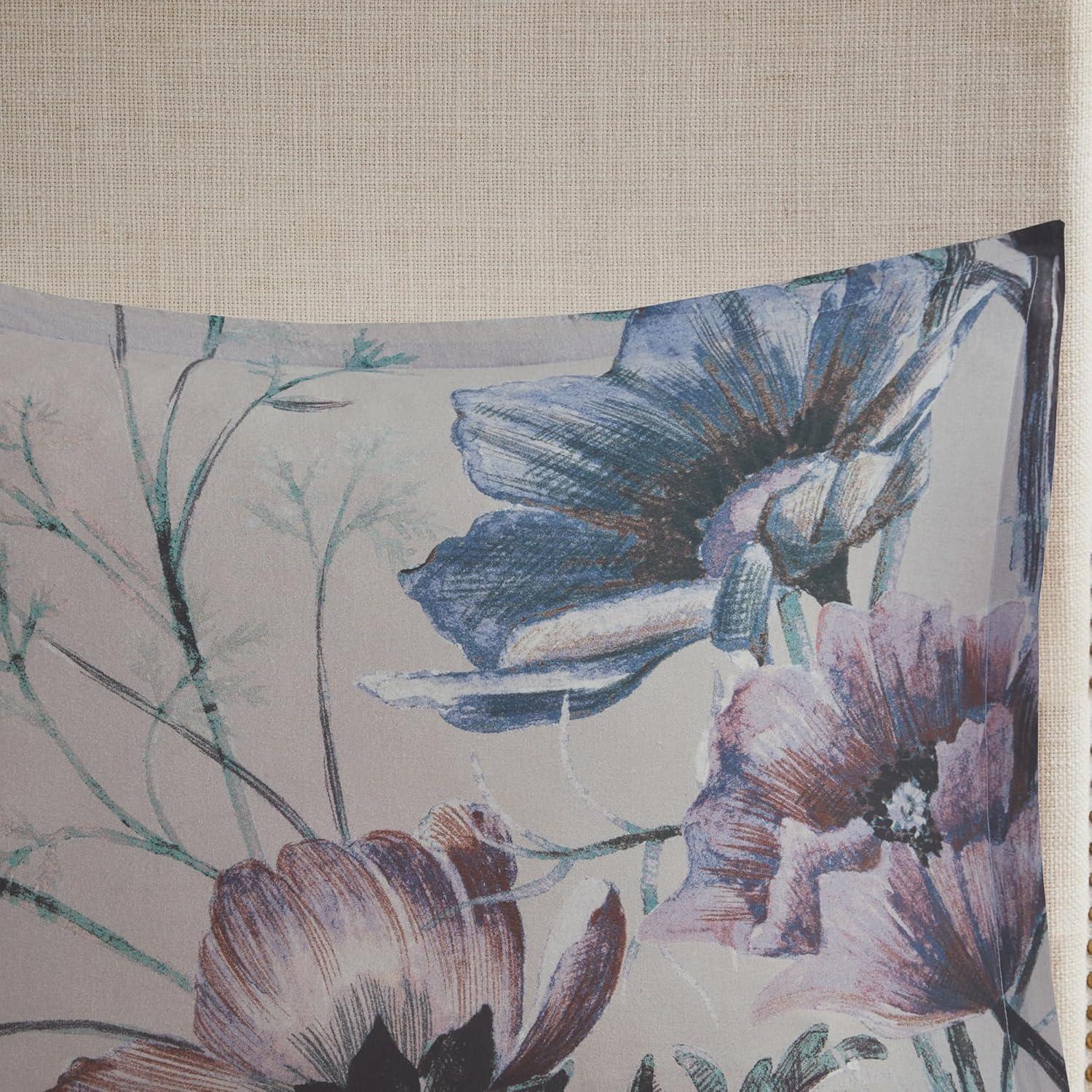imageMadison Park Floral Queen Comforter Set Cotton Rich Bedding Set Feminine Design Shabby Chic Queen Size Comforter Sets All Season Bed Cover with Shams Bed Skirt Dcor Pillow Blush 8 PieceCassandra Blue